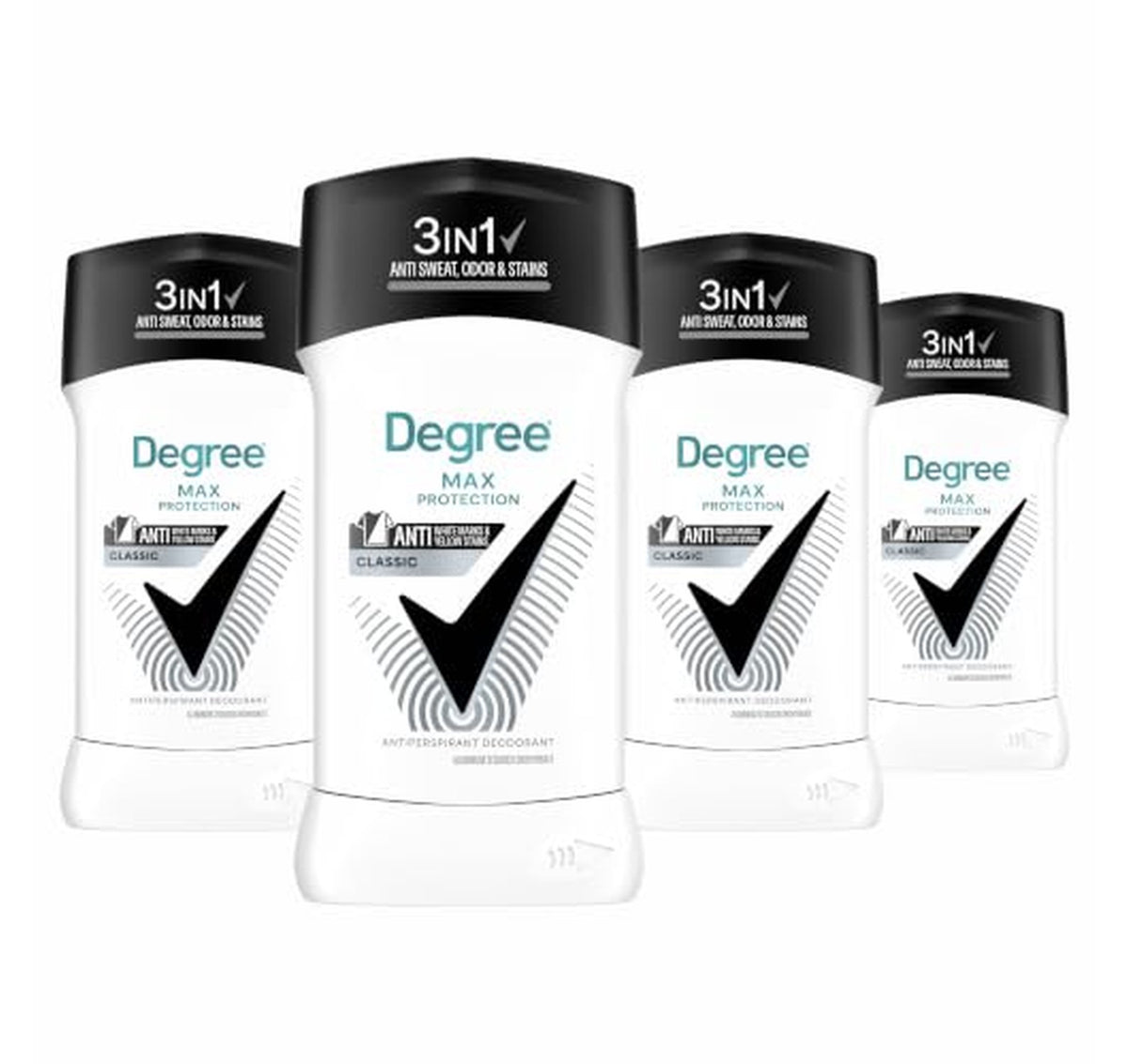 4 Pack Degree UltraClear Antiperspirant Deodorant 2.7 oz