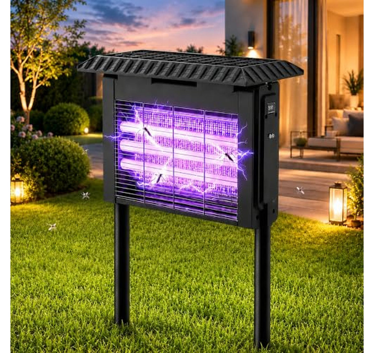 Solar Bug Zapper Outdoor Mosquito Killer Light