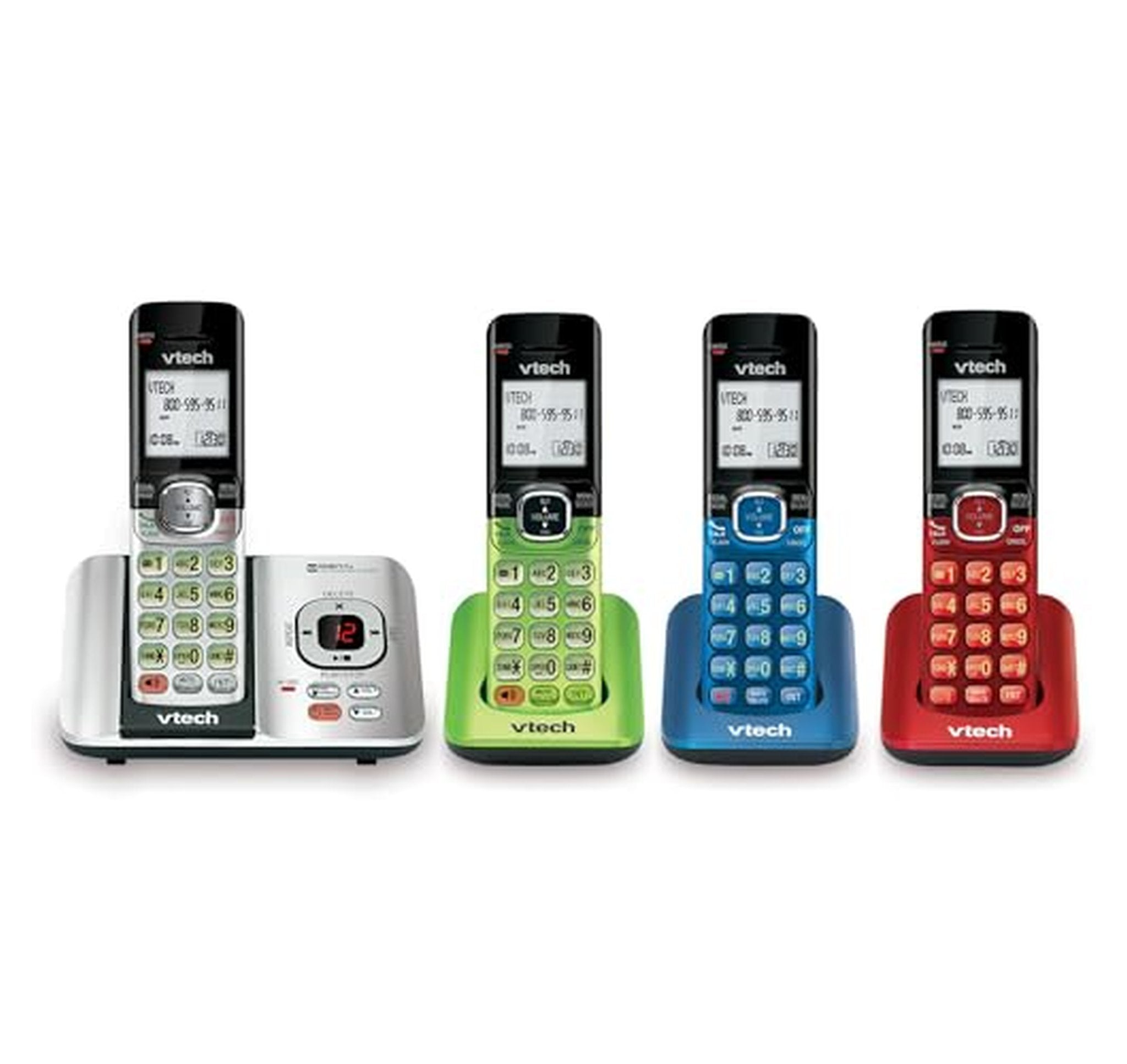 VTech 4 Handset Cordless Phone with Answering Machine