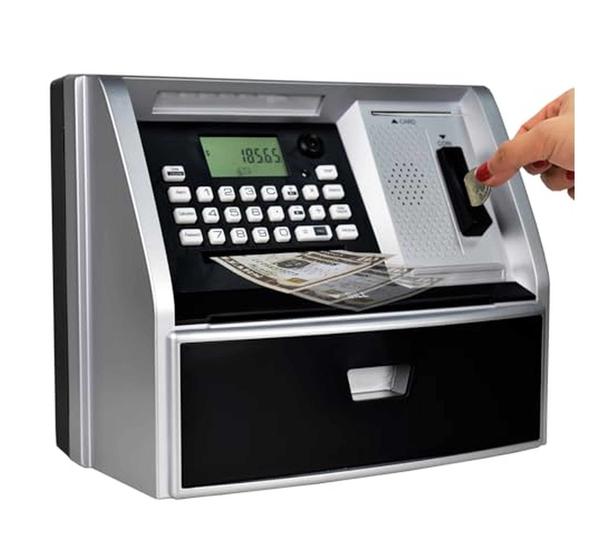 Electronic ATM Piggy Bank with Coin Counter