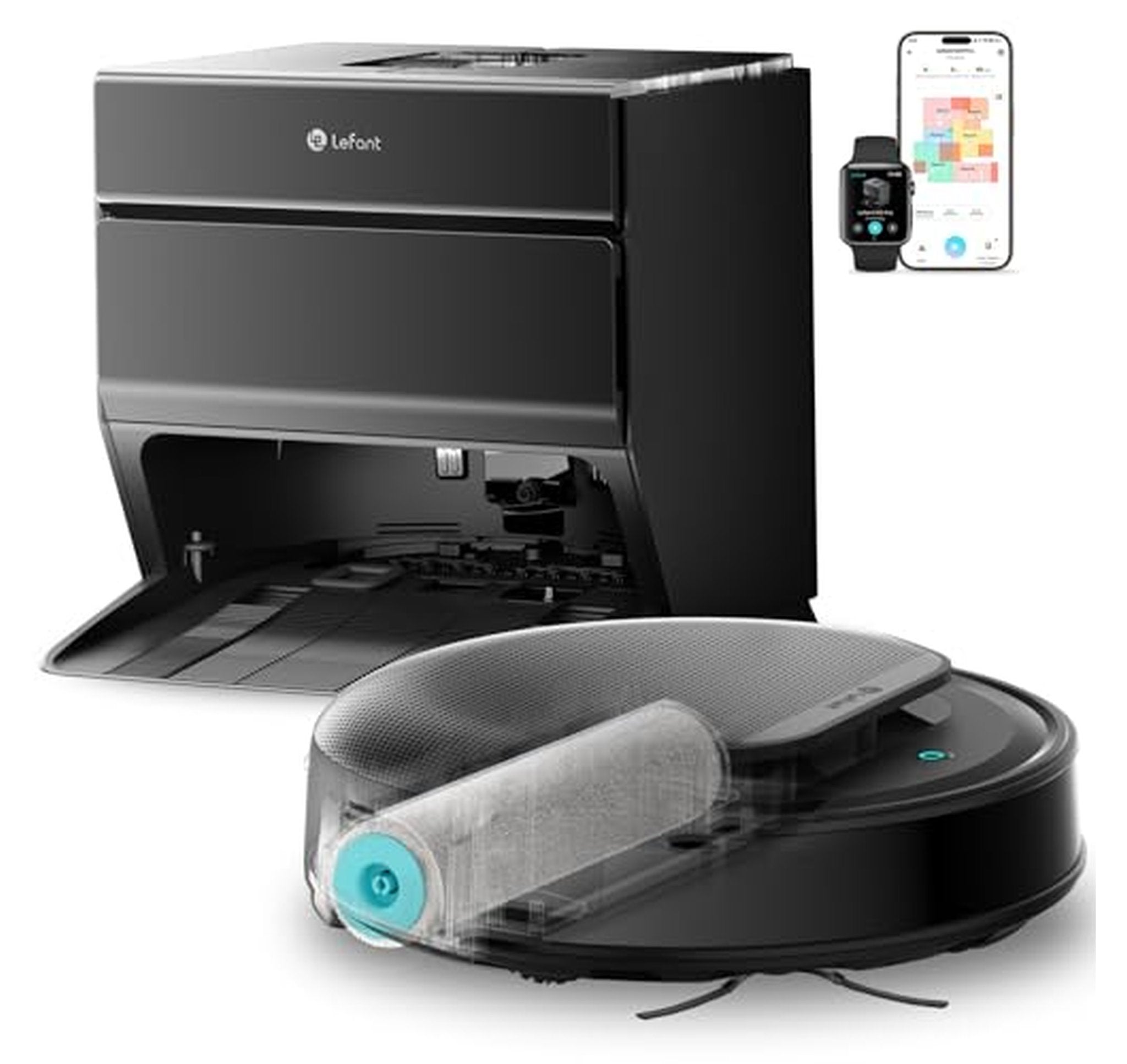 Self-Emptying Robot Vacuum and Mop System