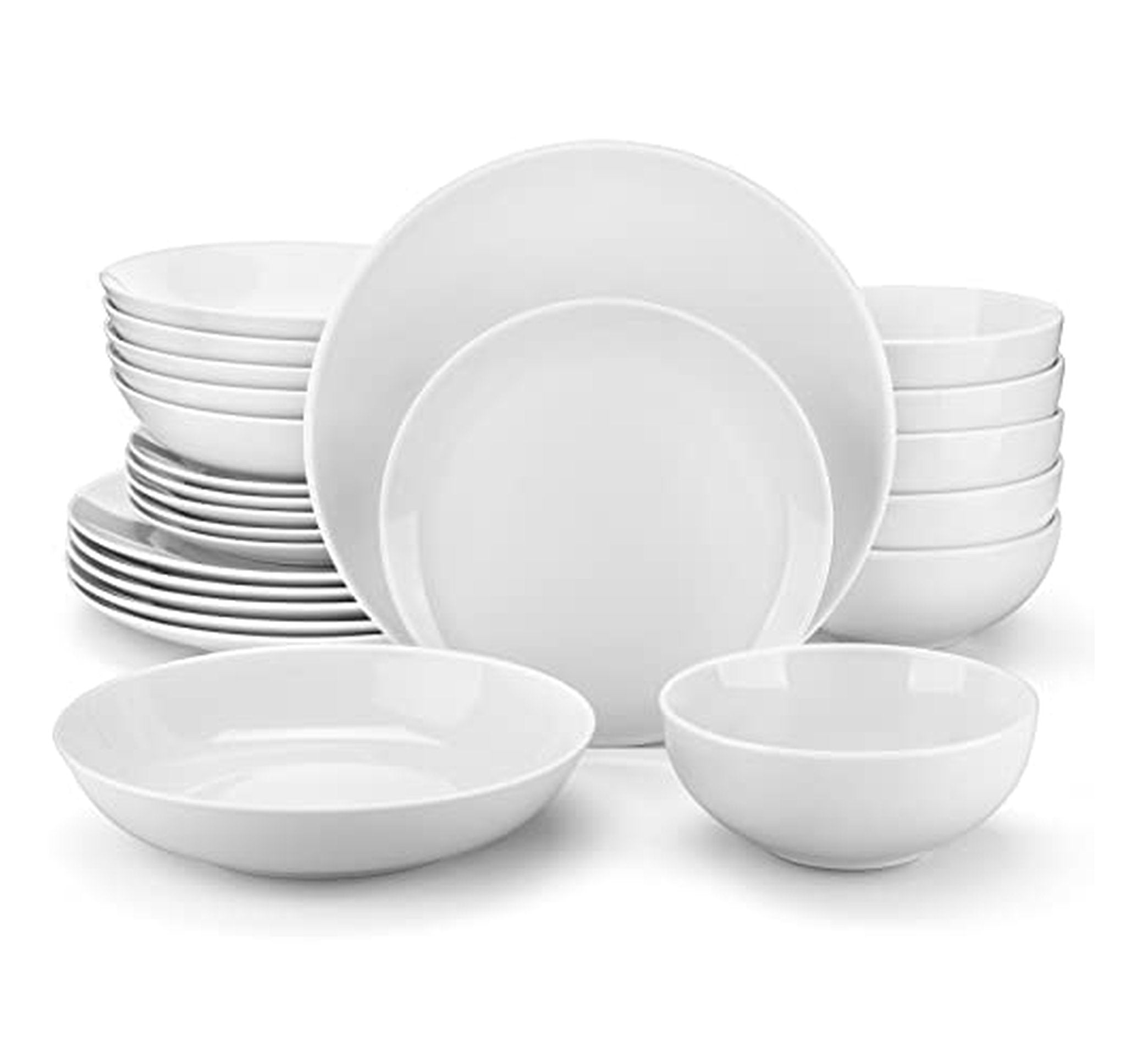 24-Piece Porcelain Dinnerware Set for 6