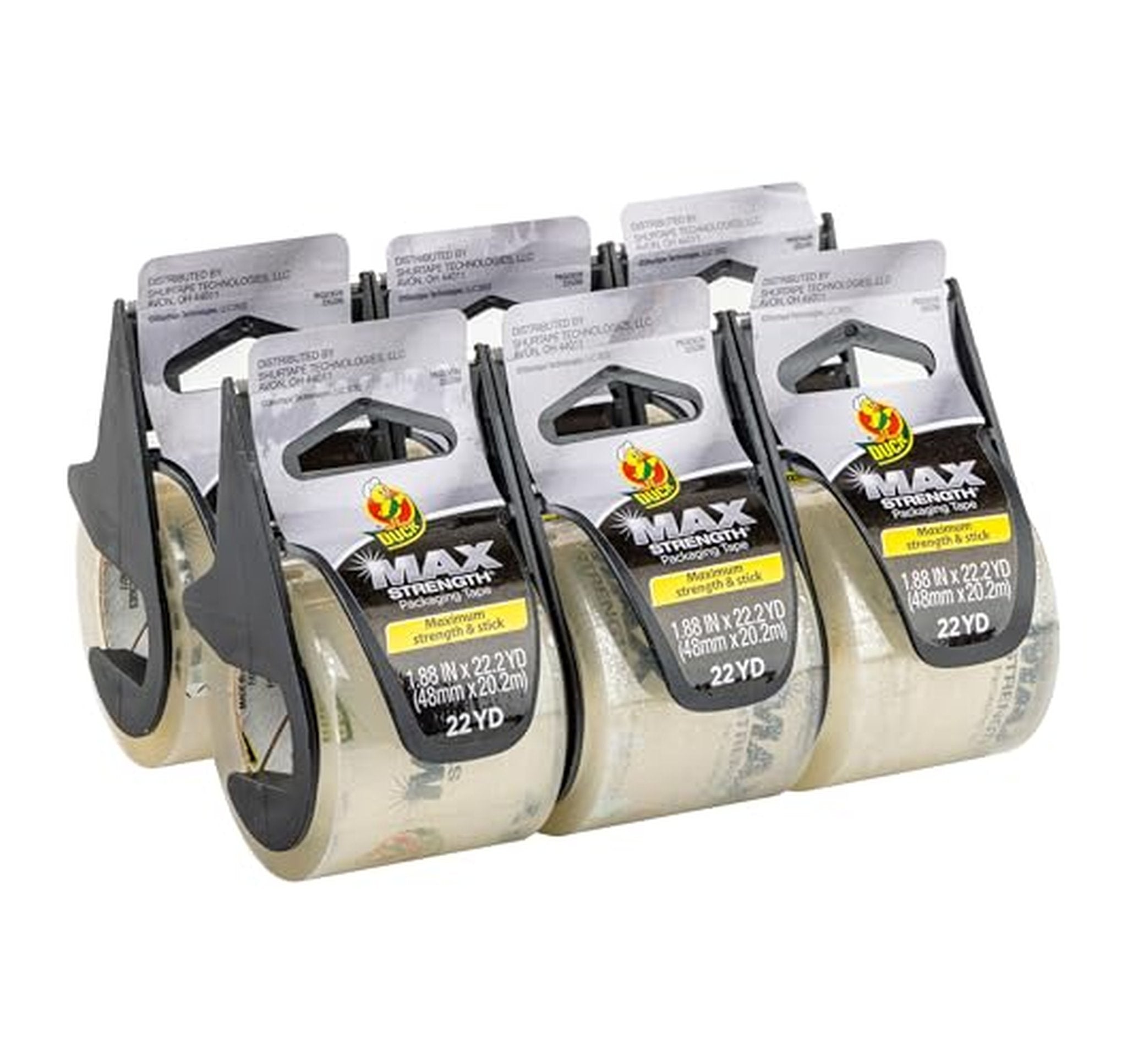 6 Pack Duck Heavy Duty Packing Tape Dispensers