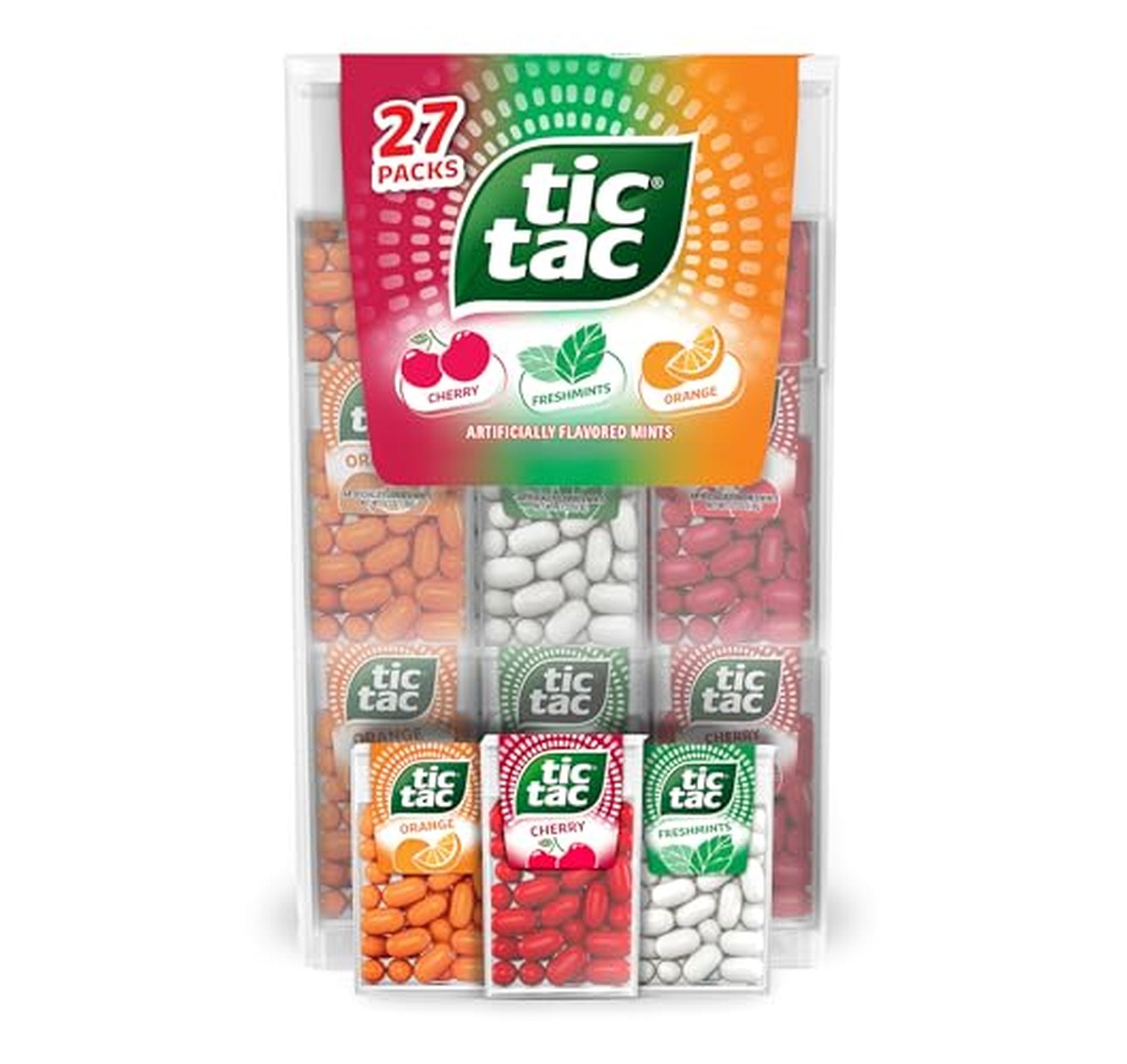 27 Pack Tic Tac Assorted Breath Mints Variety Box