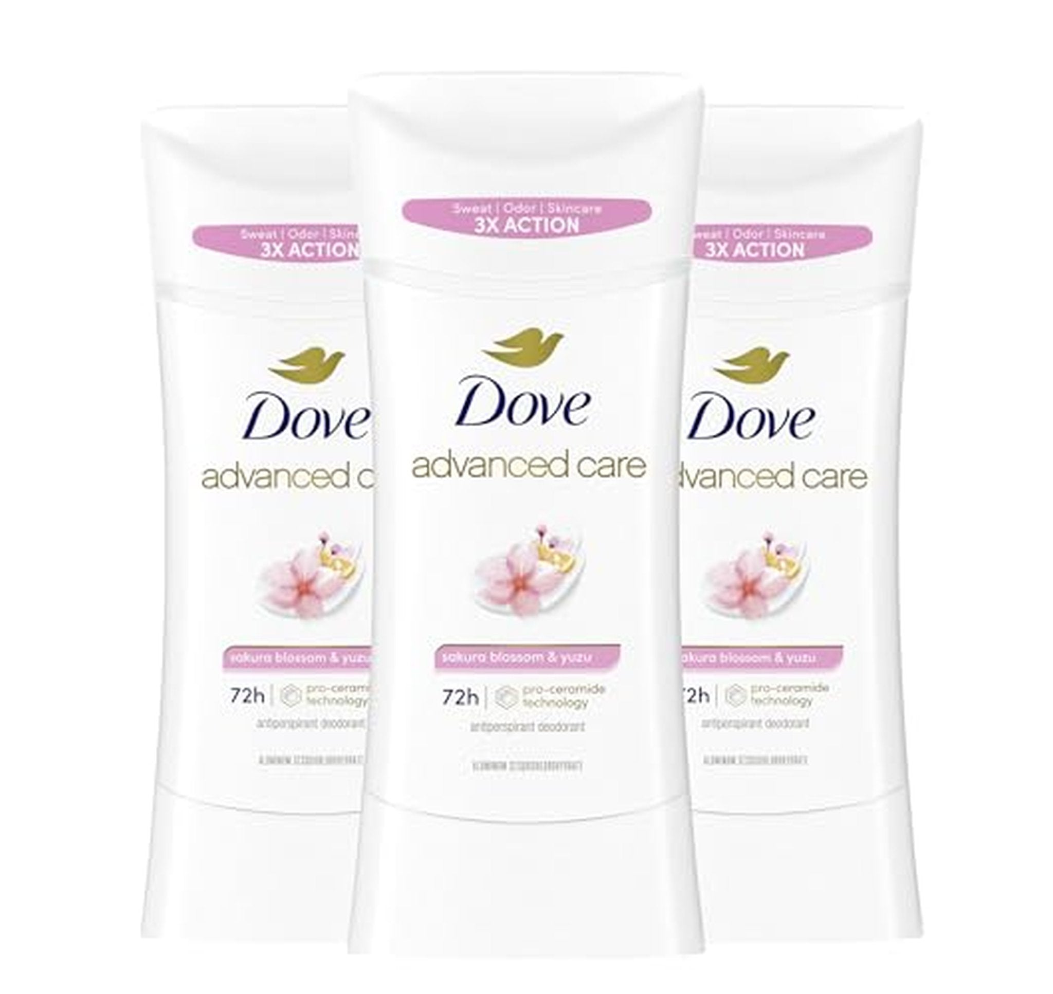 3 Pack Dove Advanced Care Antiperspirant Deodorant 2.6 oz