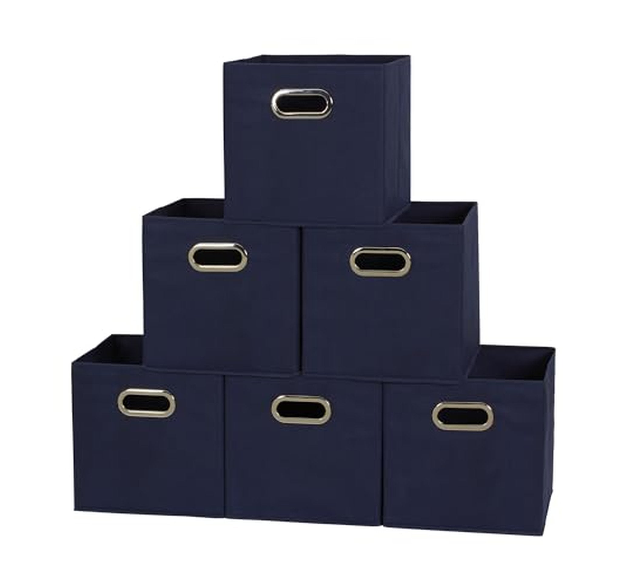 6 Pack Foldable Fabric Storage Cubes Organizer