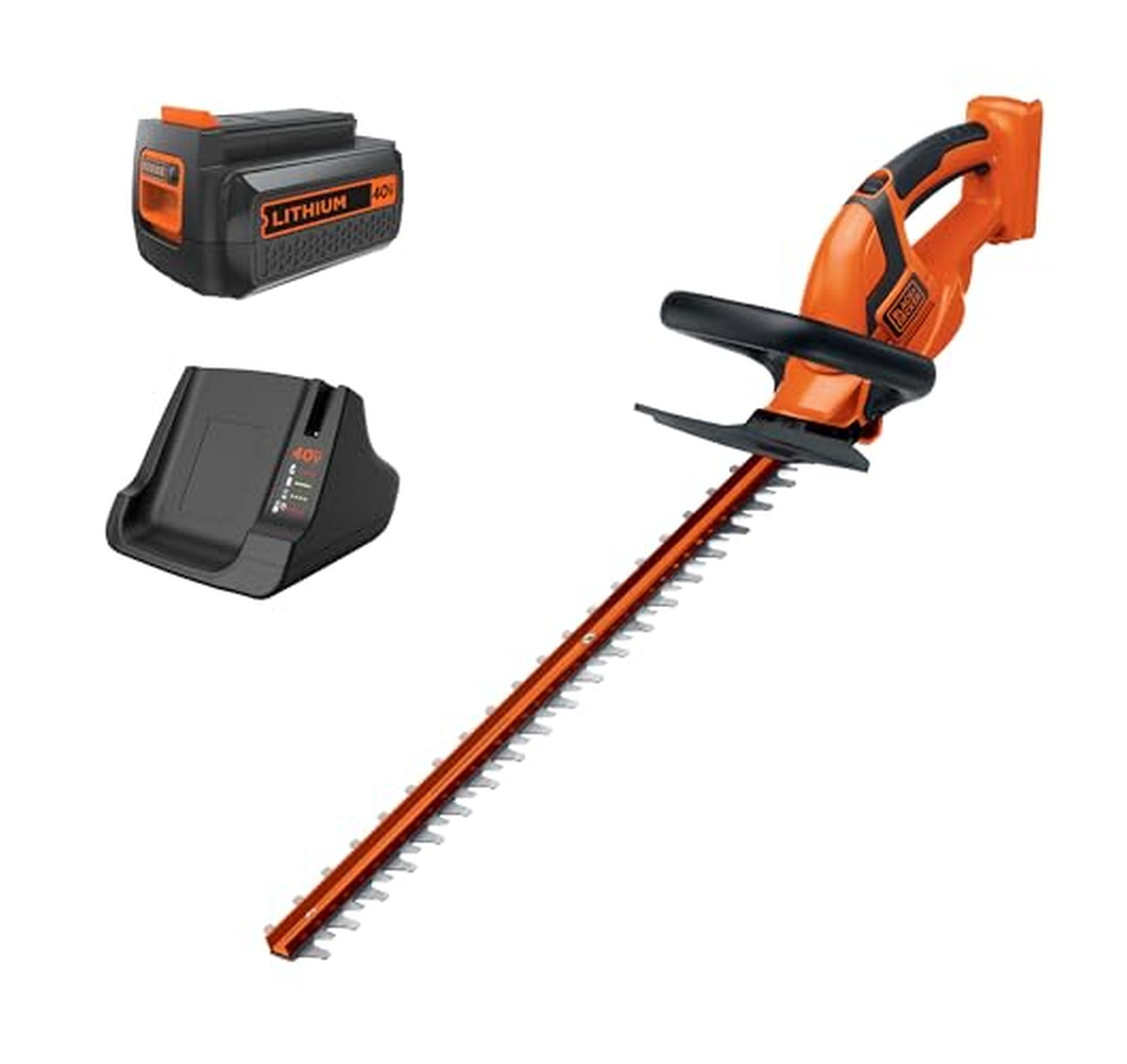 BLACK+DECKER 40V Cordless Hedge Trimmer with Battery