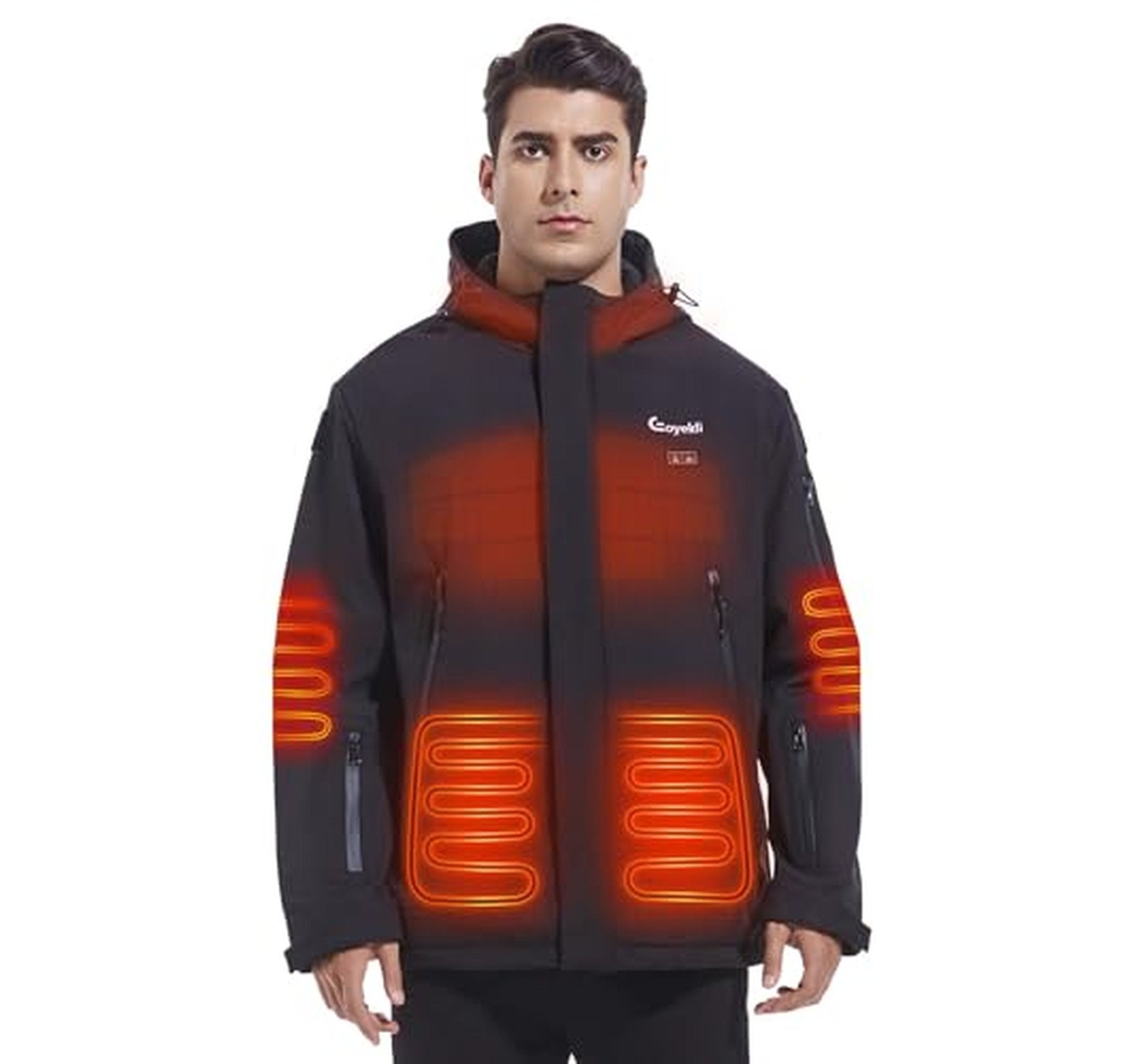 12V Heated Jacket with 20000mAh Battery and Hood