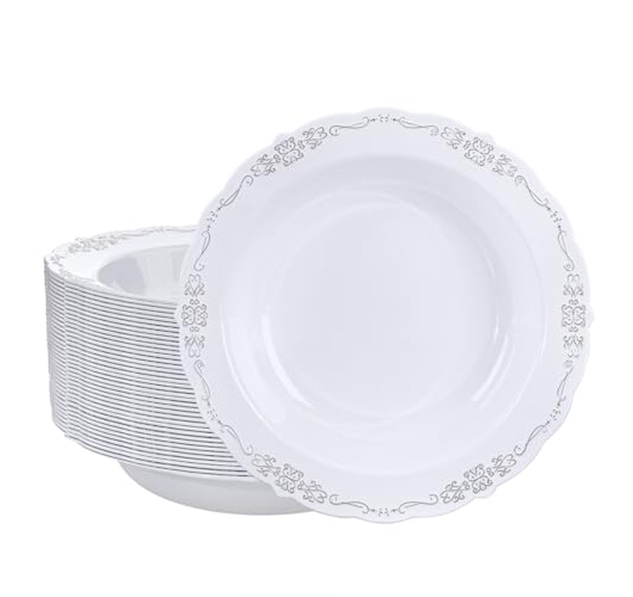30 Pack 12oz Disposable Plastic Soup Bowls