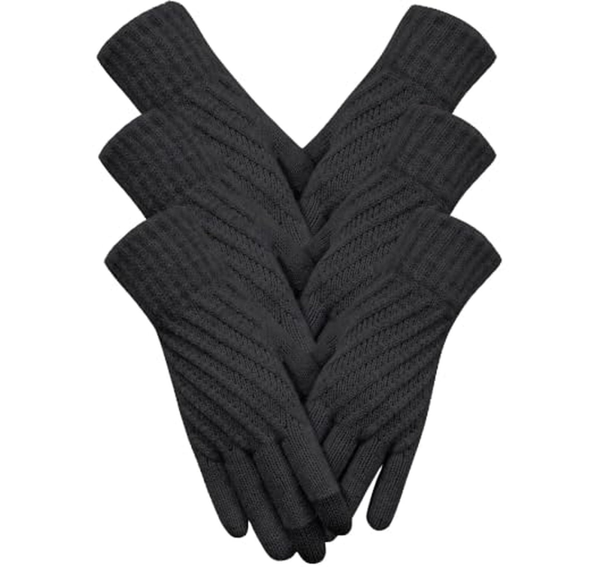 Thermal Fleece Touchscreen Knit Winter Gloves