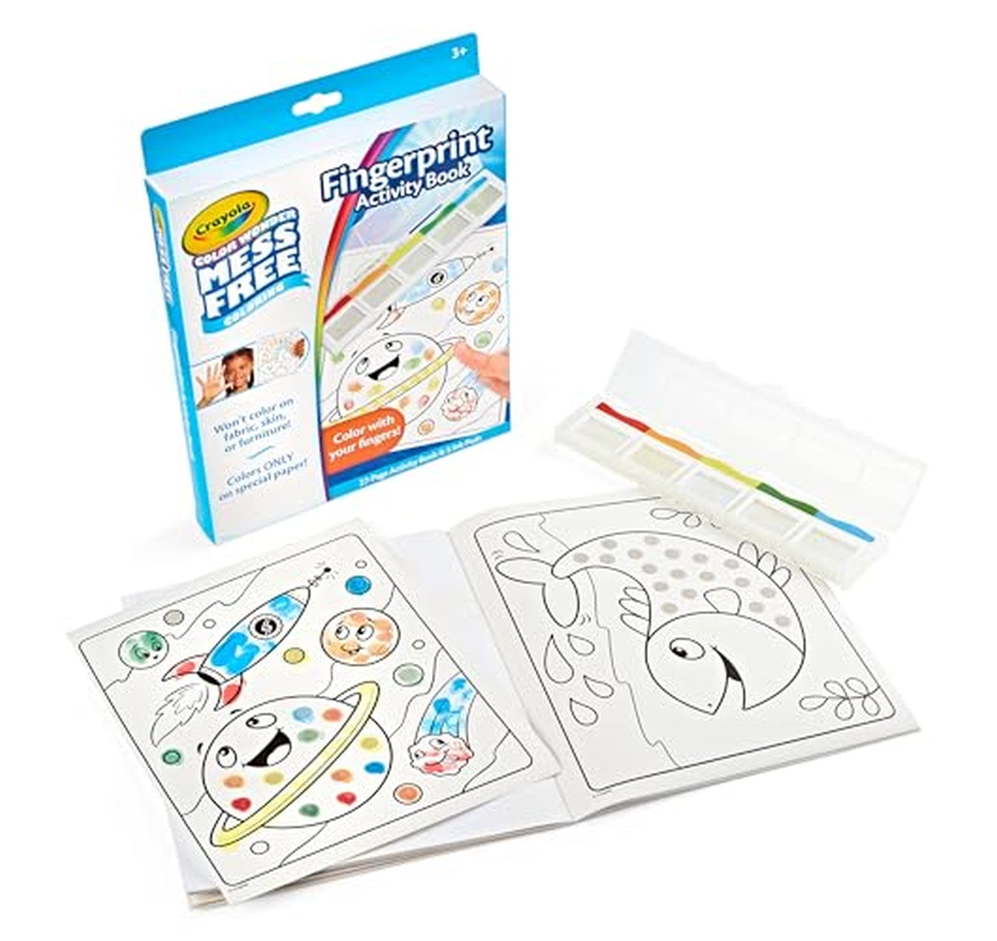 Crayola Color Wonder Mess Free Fingerpaint Activity Book