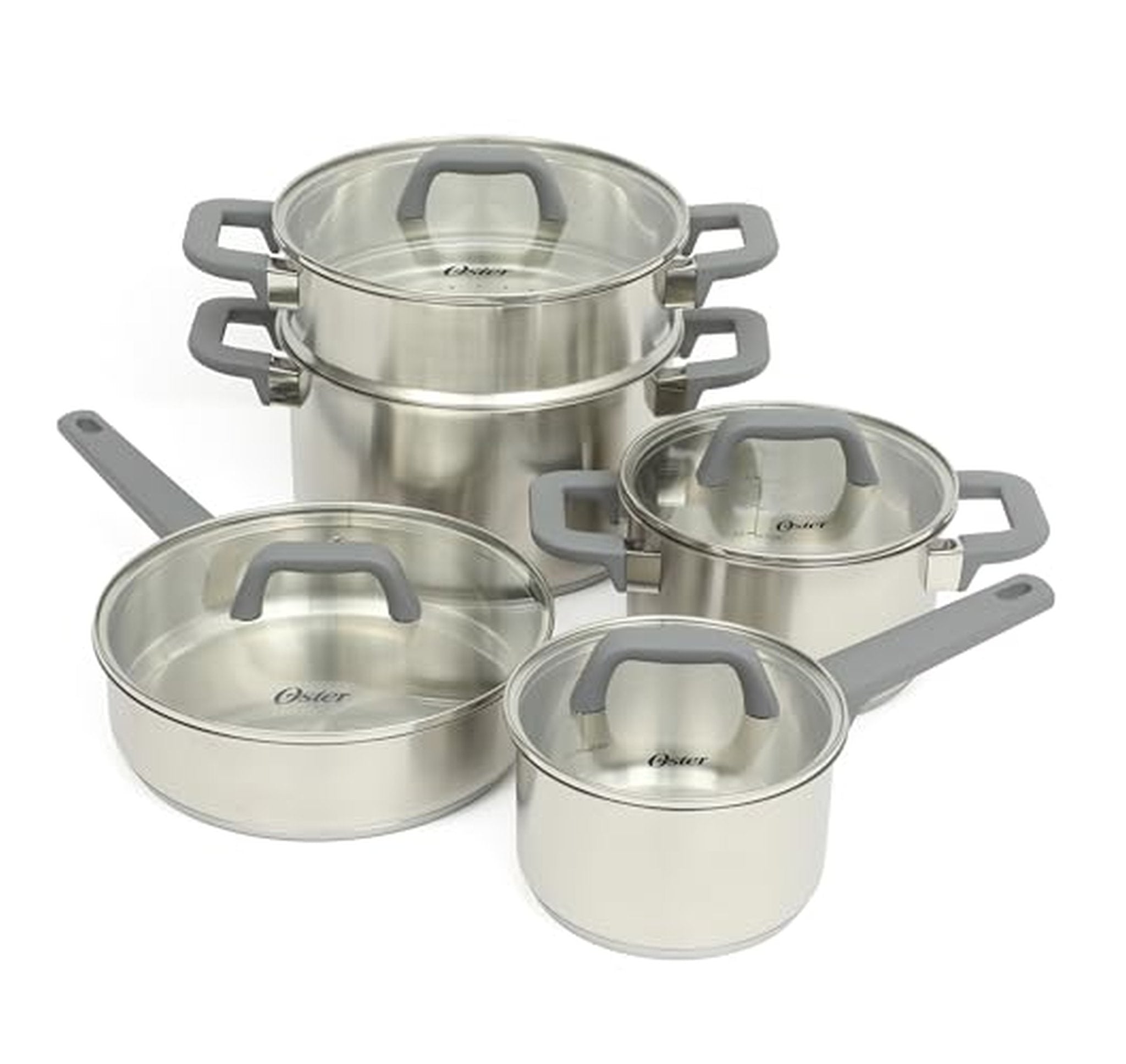 Oster 9-Piece Stainless Steel Induction Cookware Set