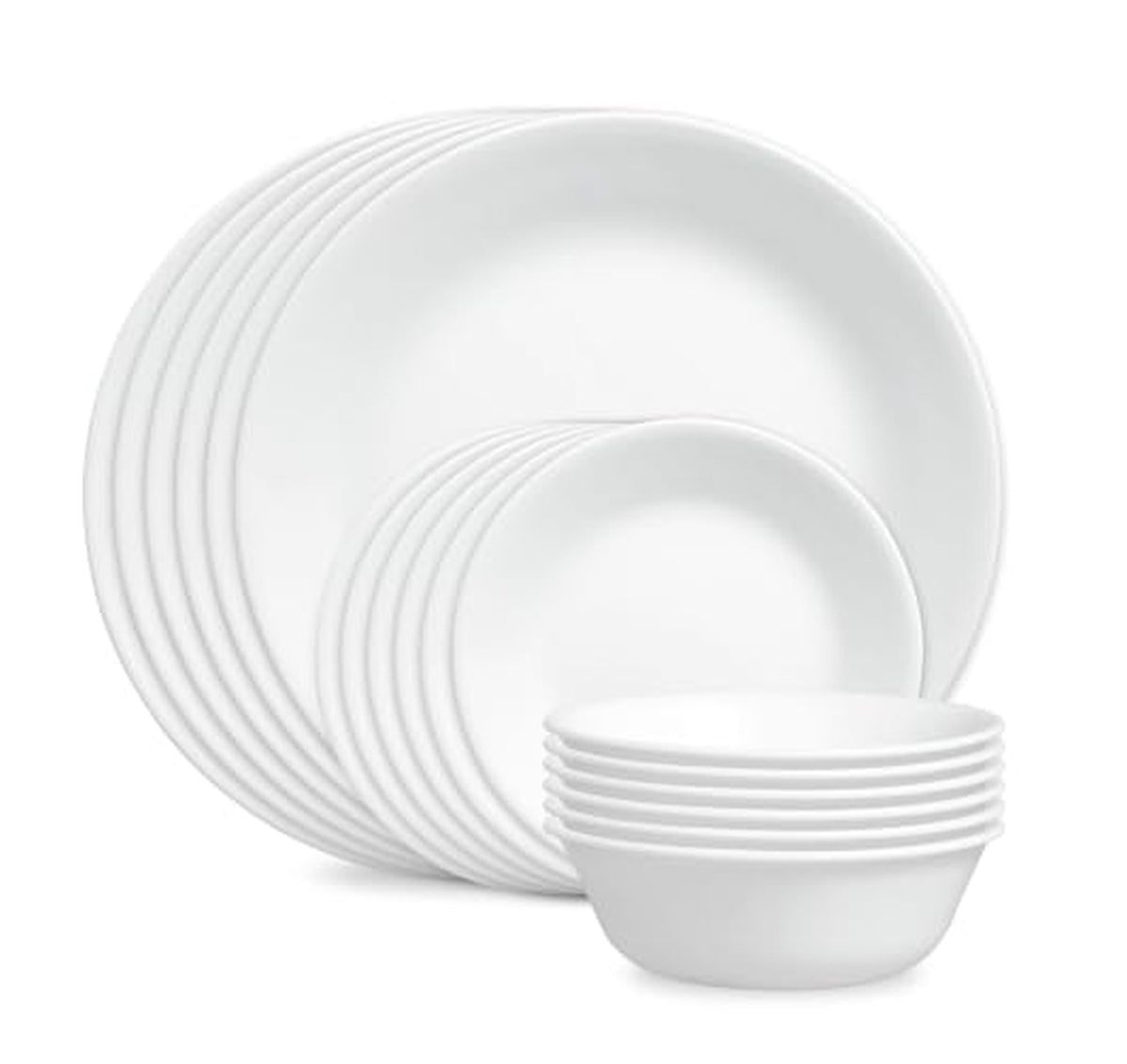 Corelle 18-Piece Chip Resistant Glass Dinnerware Set