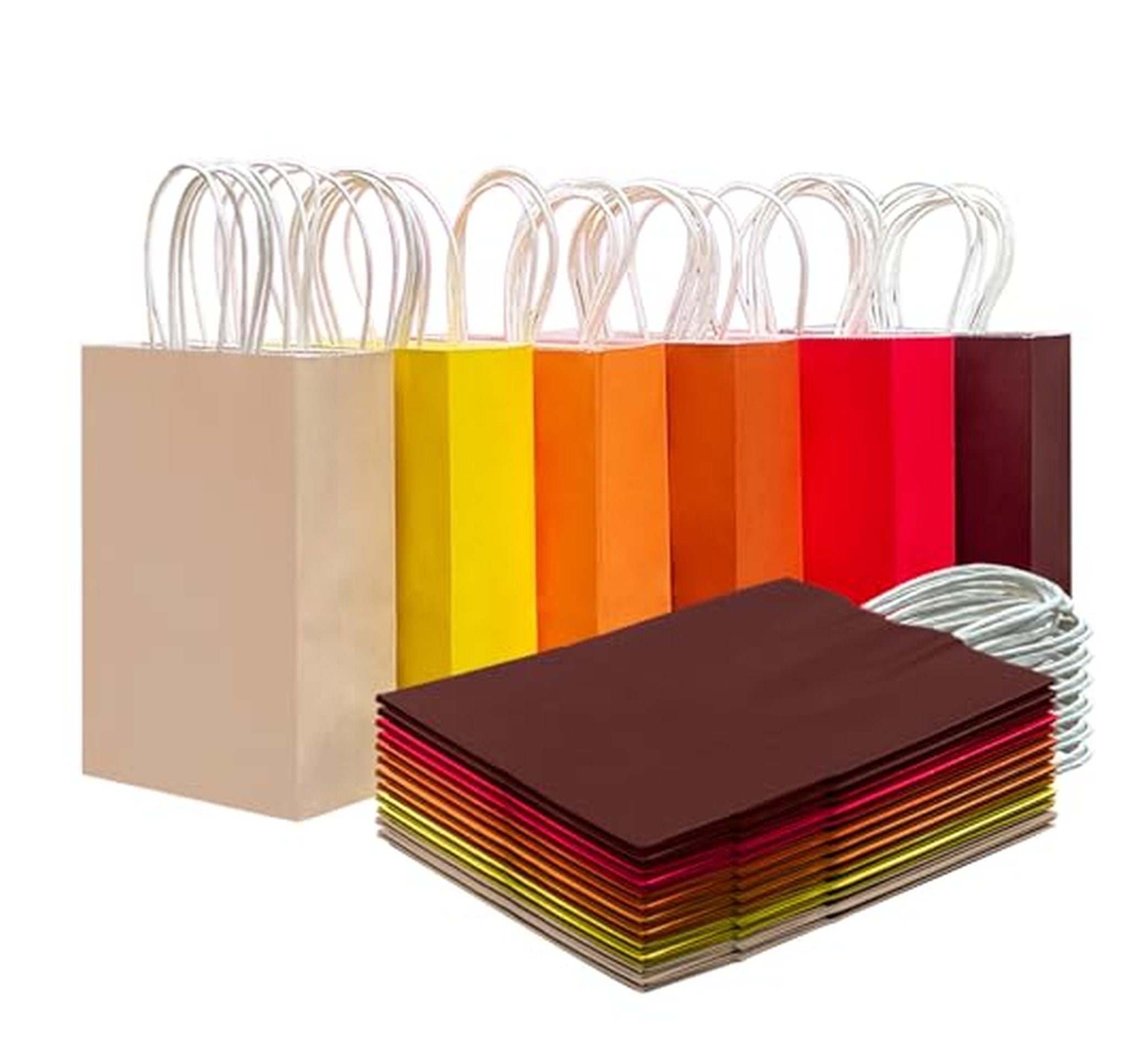 30 Pack Medium Paper Gift Bags with Handles