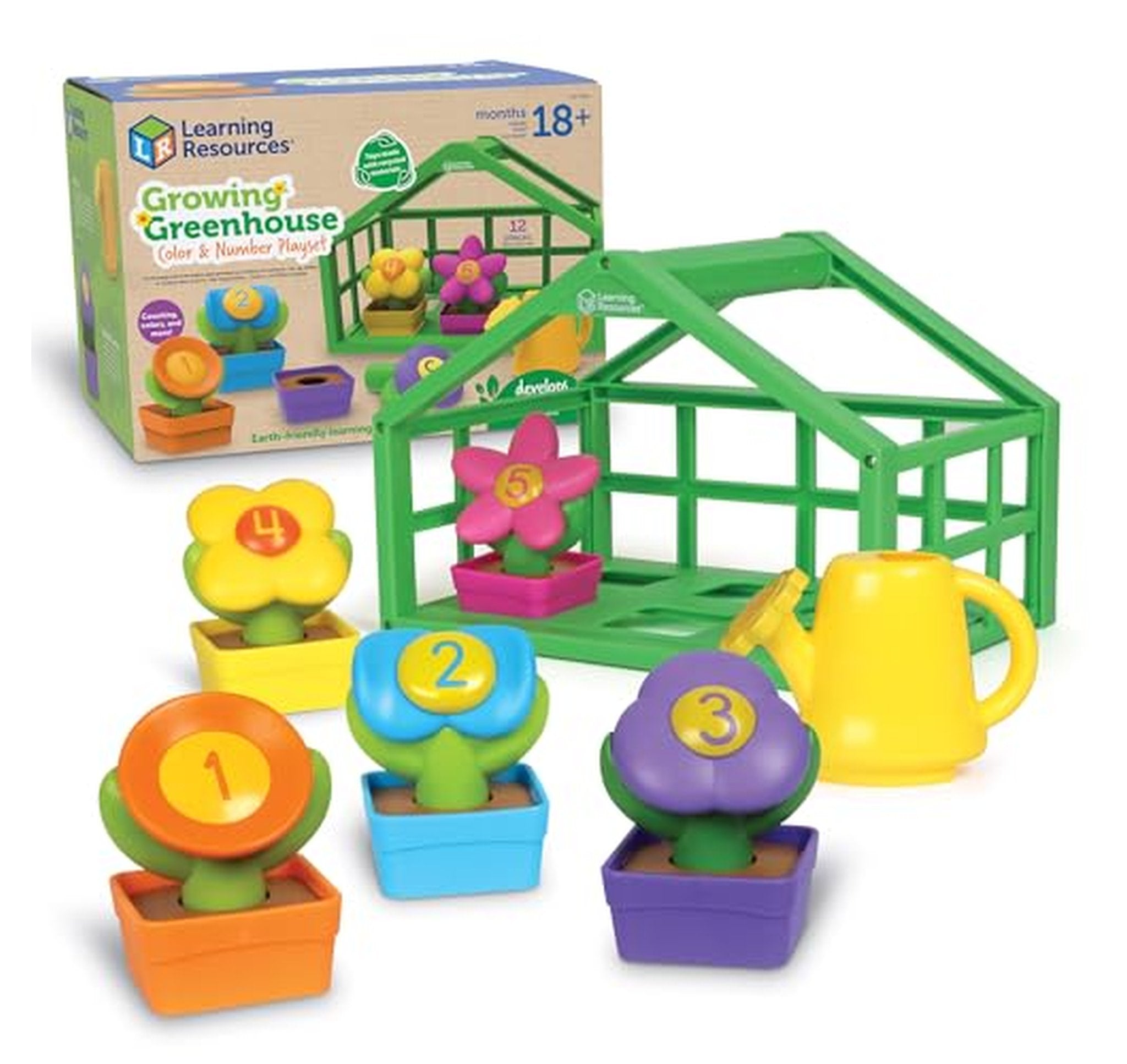 Learning Resources Growing Greenhouse Color and Number Playset