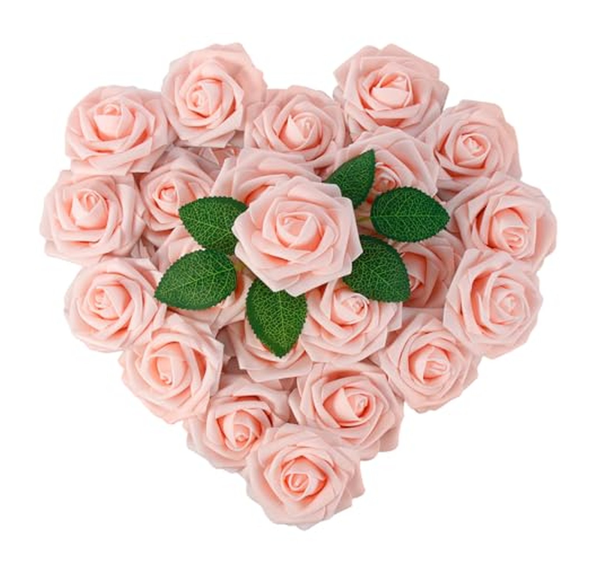 25 Pack Real Touch Artificial Rose Stems