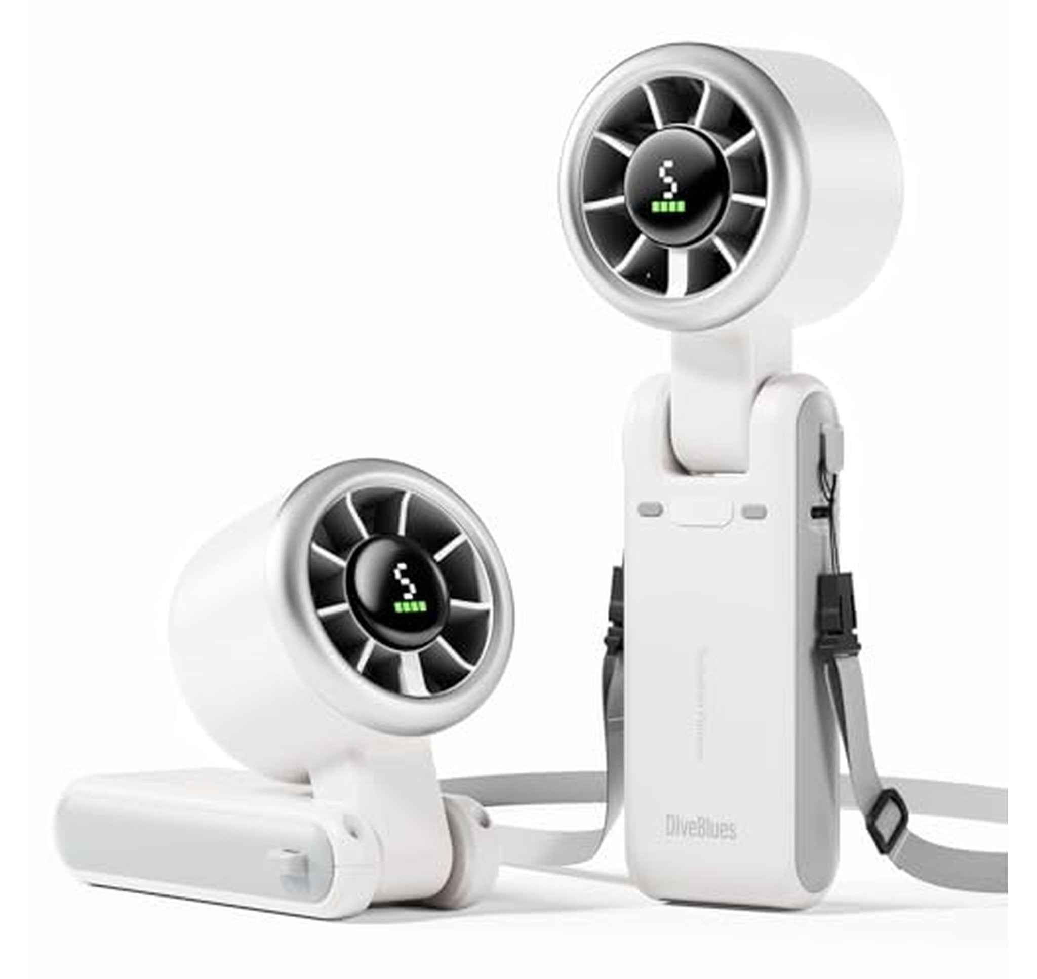 Rechargeable Handheld Turbo Fan with 5 Speeds