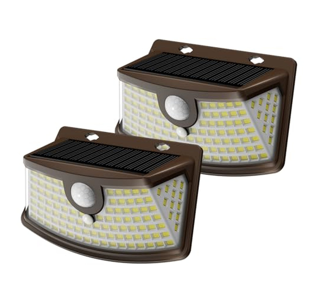 2 Pack Solar Motion Sensor Outdoor Security Lights