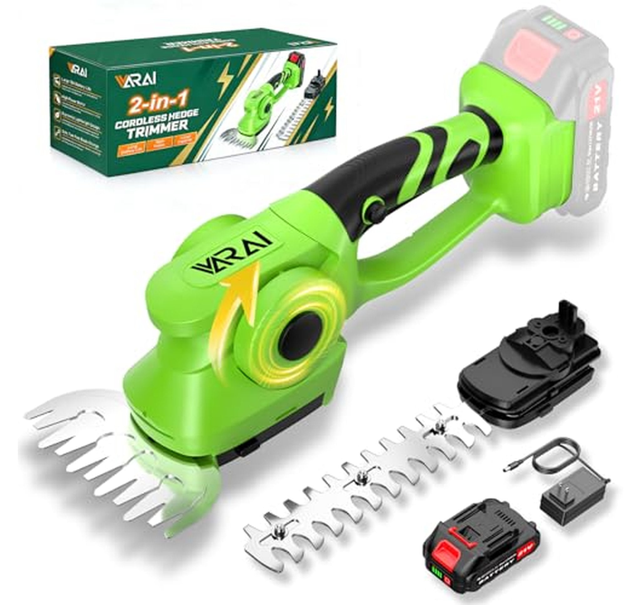 Cordless Dual-Blade Hedge Trimmer Bush Cutter