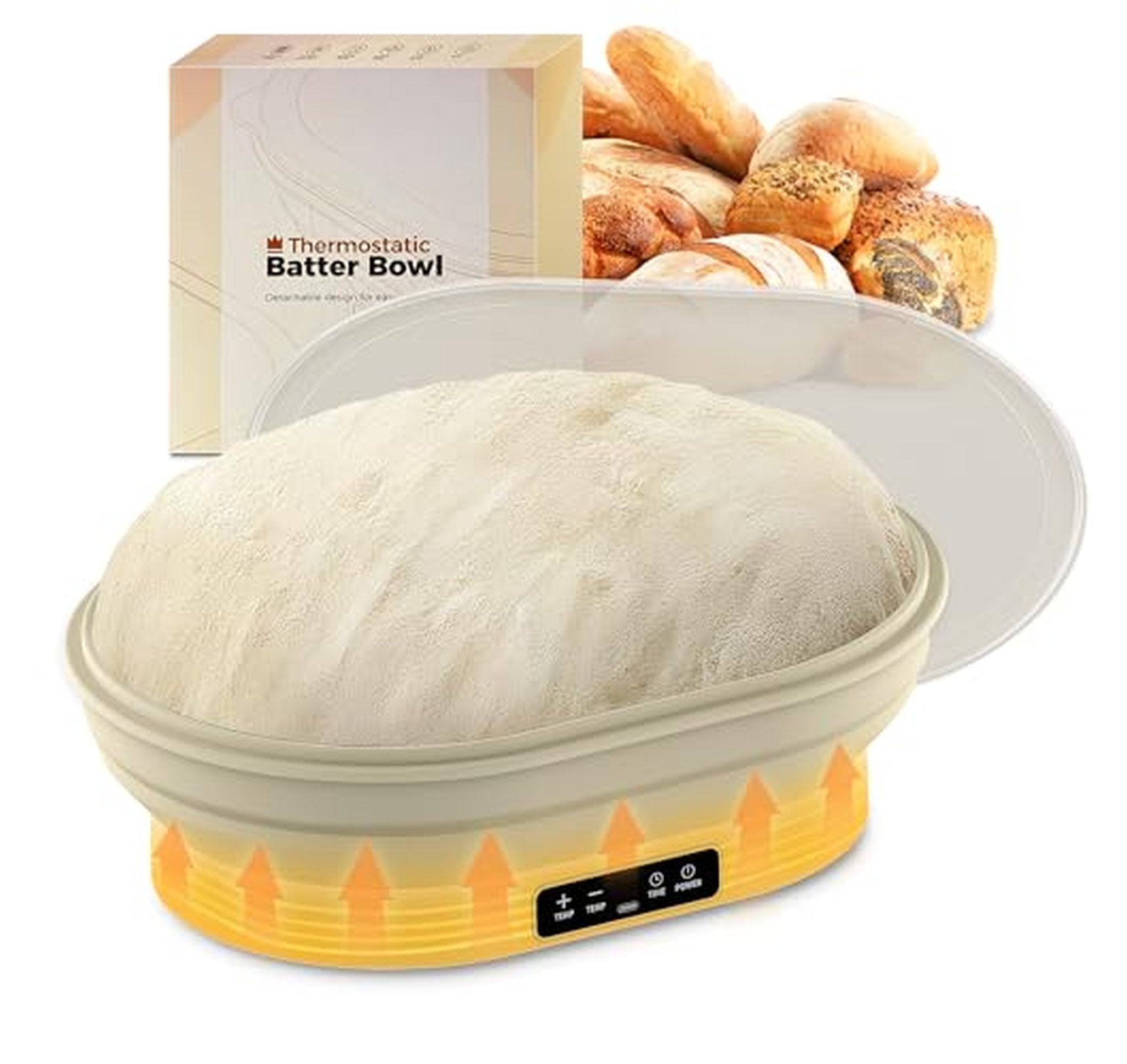 2L Electric Heated Dough Proofing Box with Timer
