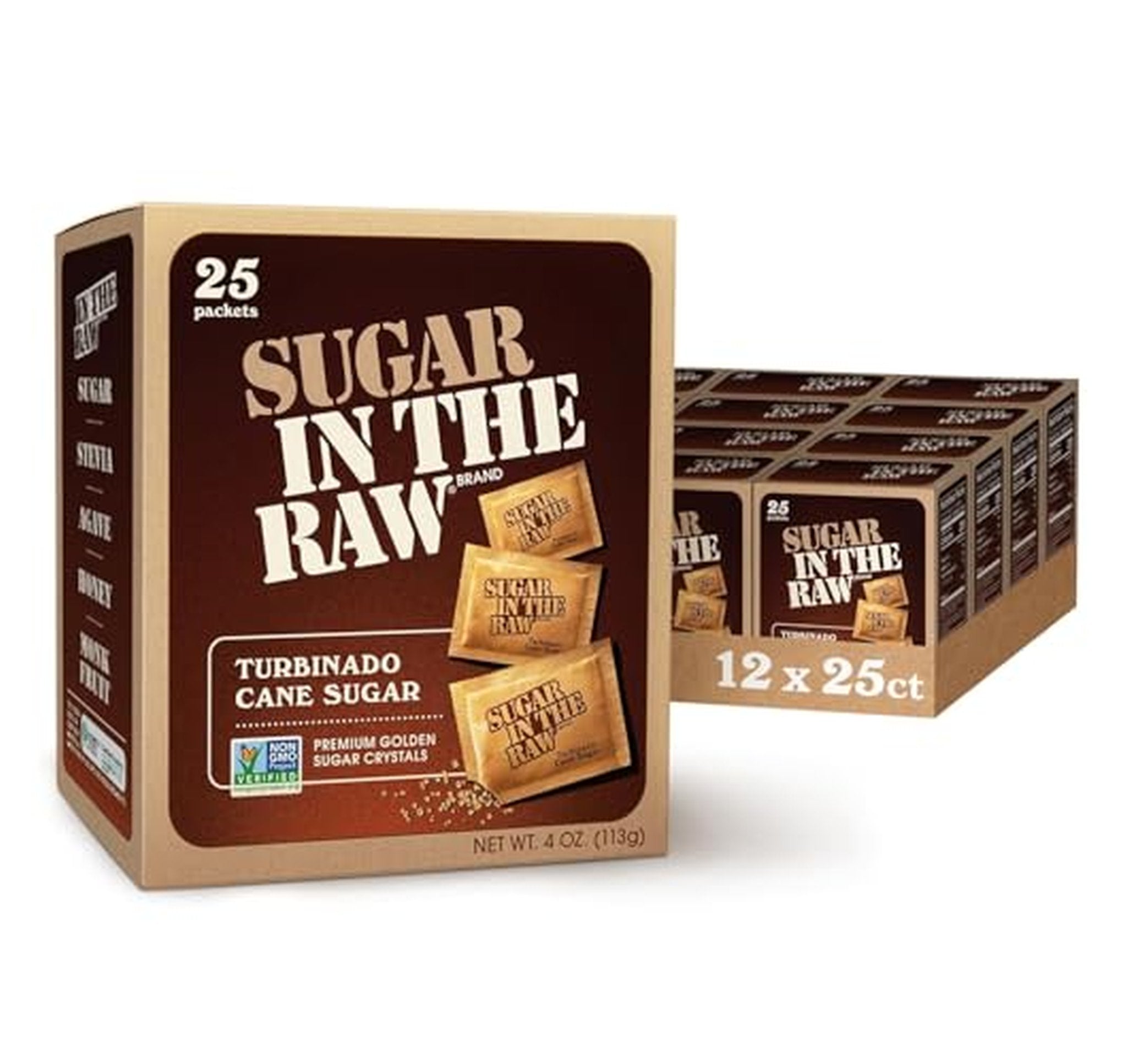 12 Pack IN THE RAW Turbinado Sugar Packets