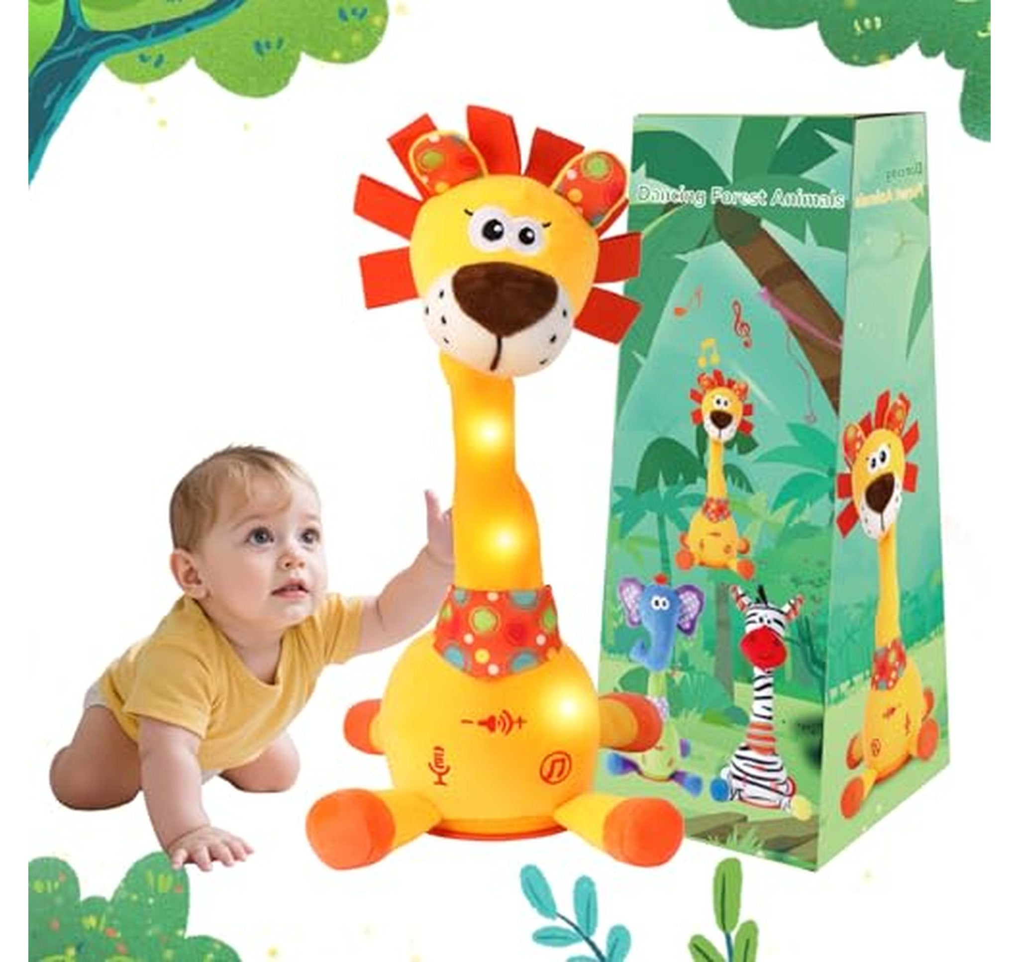 Talking Dancing Lion Plush Interactive Mimic Toy