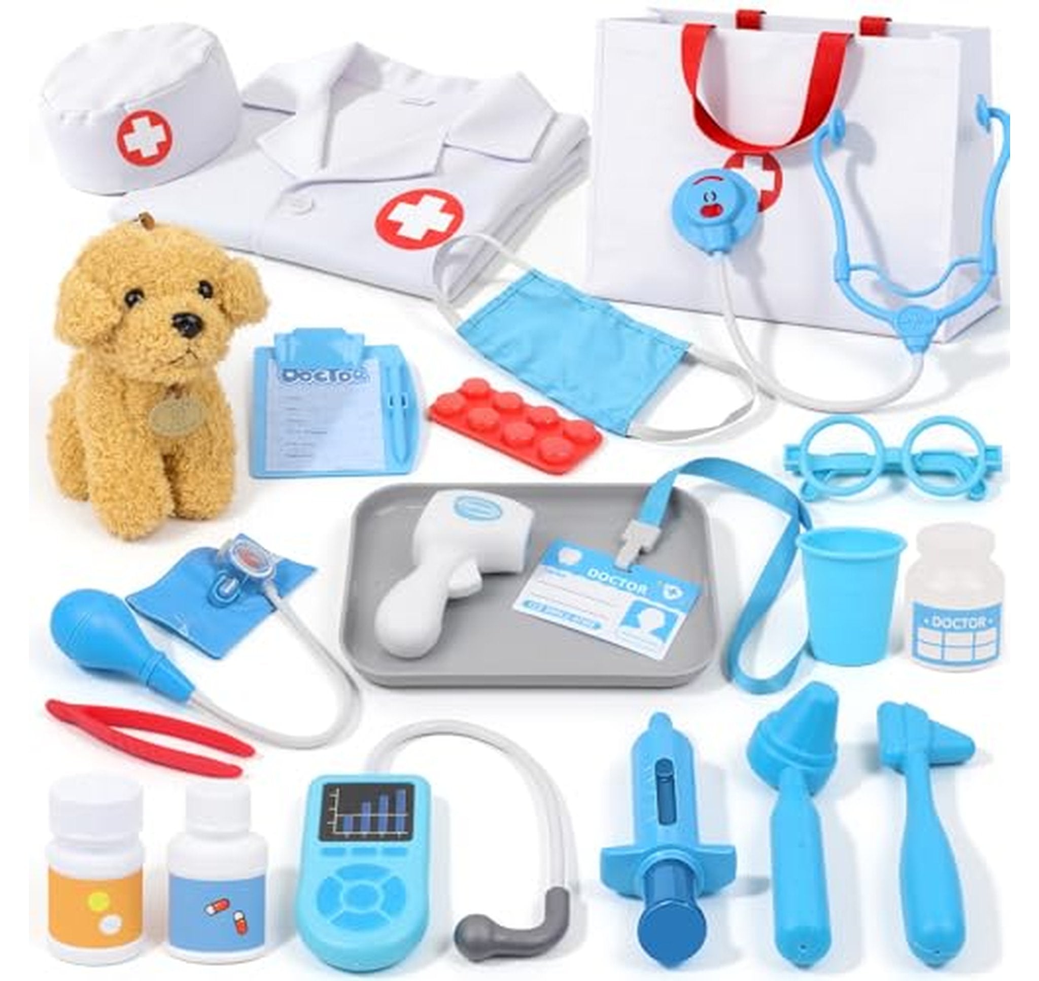 Toddler Doctor and Vet Pretend Play Medical Kit