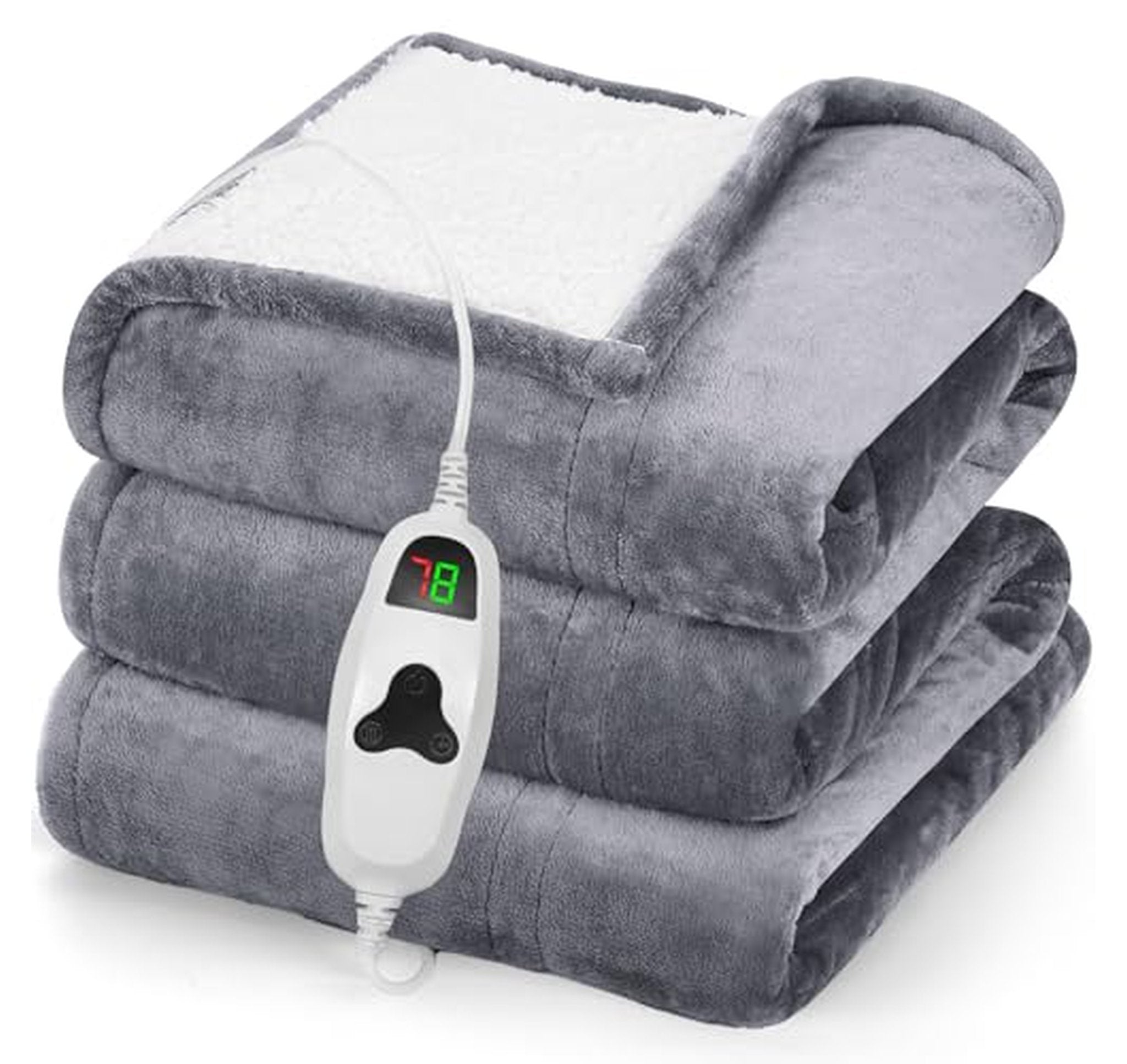 Electric Heated Throw Blanket with Auto Shutoff