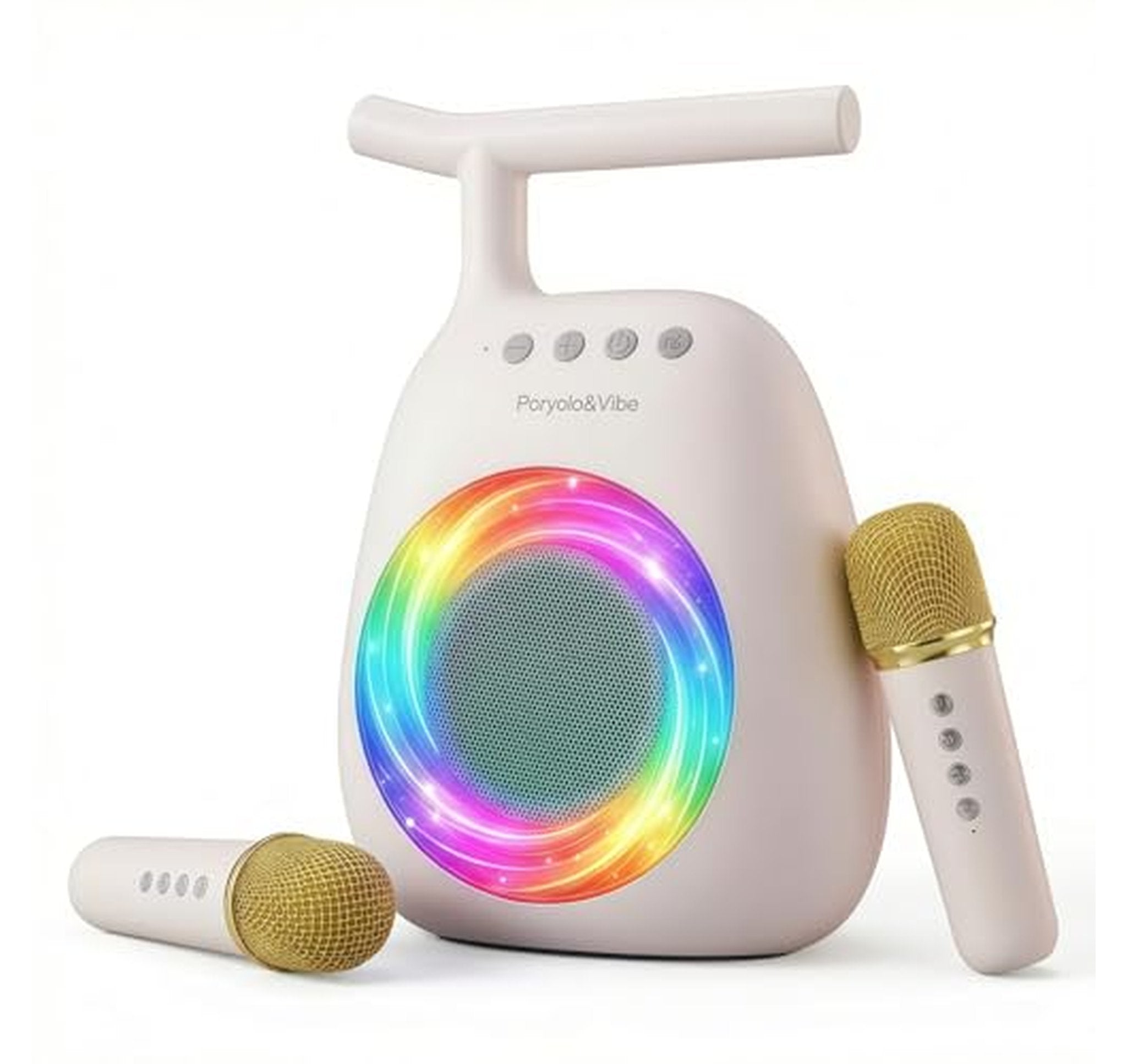 Bluetooth Karaoke Machine with 2 Wireless Microphones