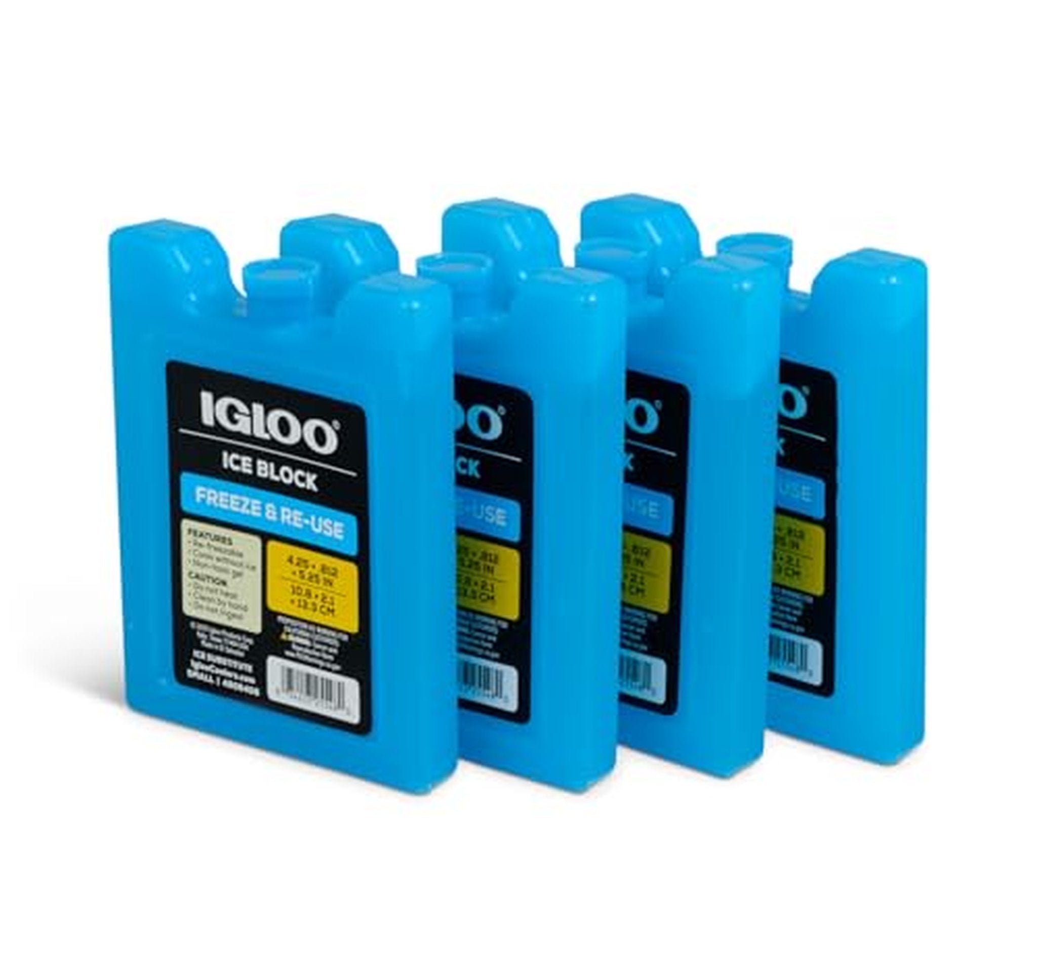 4 Pack Igloo MaxCold Reusable Ice Blocks