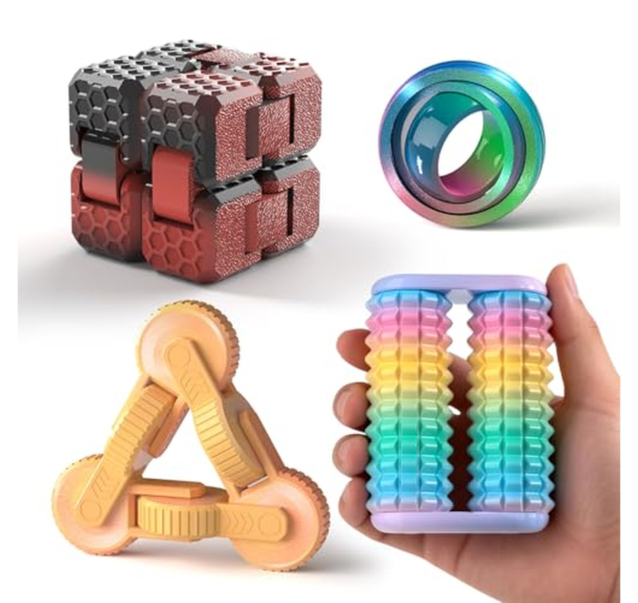 4 Pack Stress Relief Fidget Toys Set