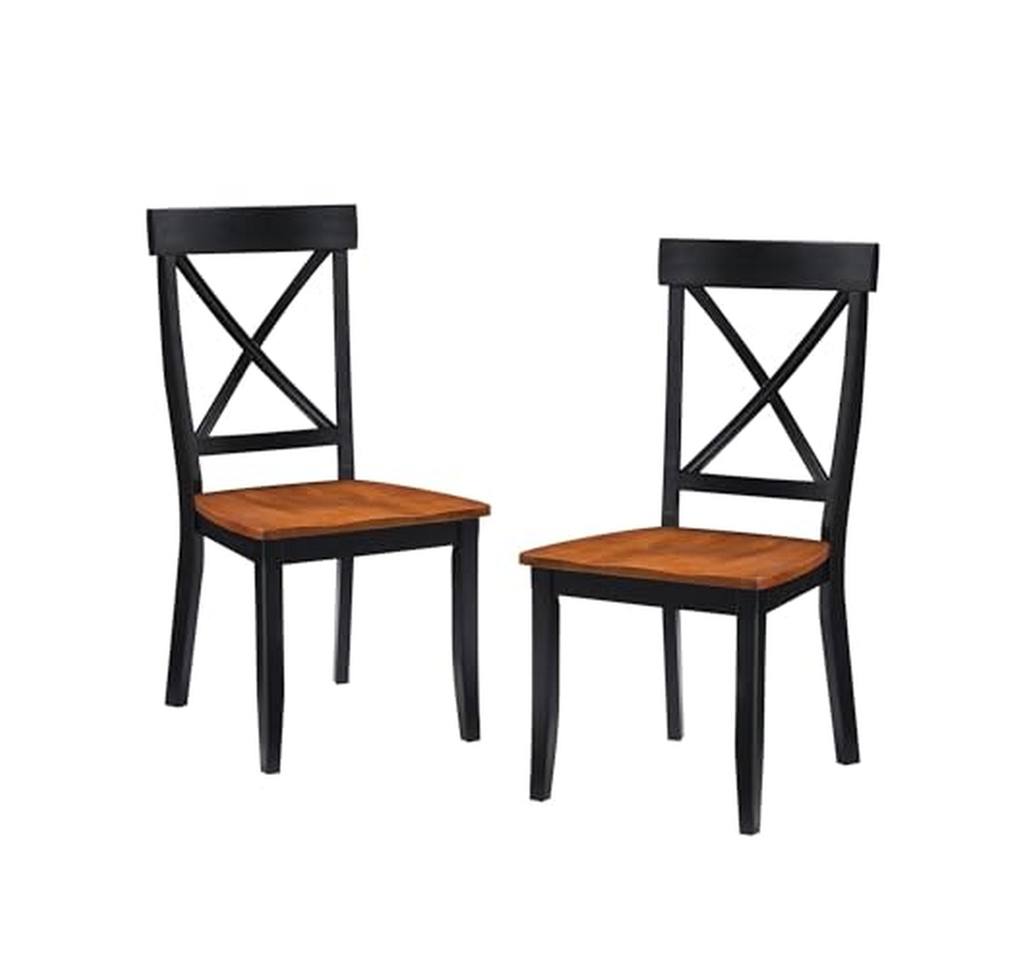 2 Pack Mission Style Wooden Dining Chairs