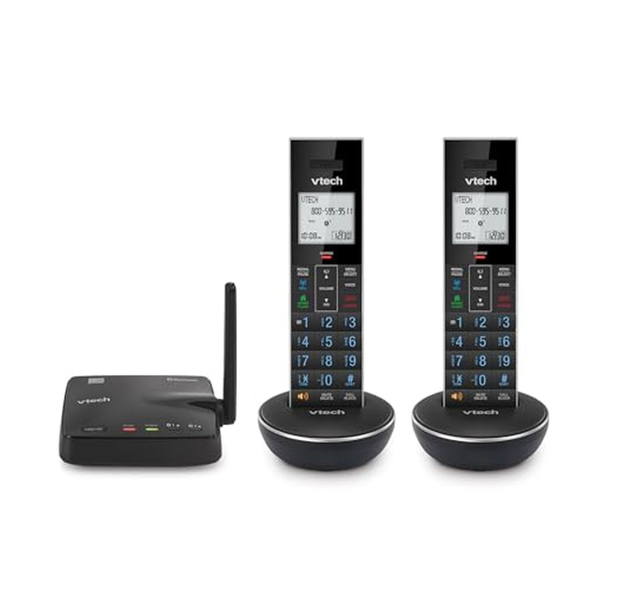 2 Handset Bluetooth Cordless Phone with Call Blocker