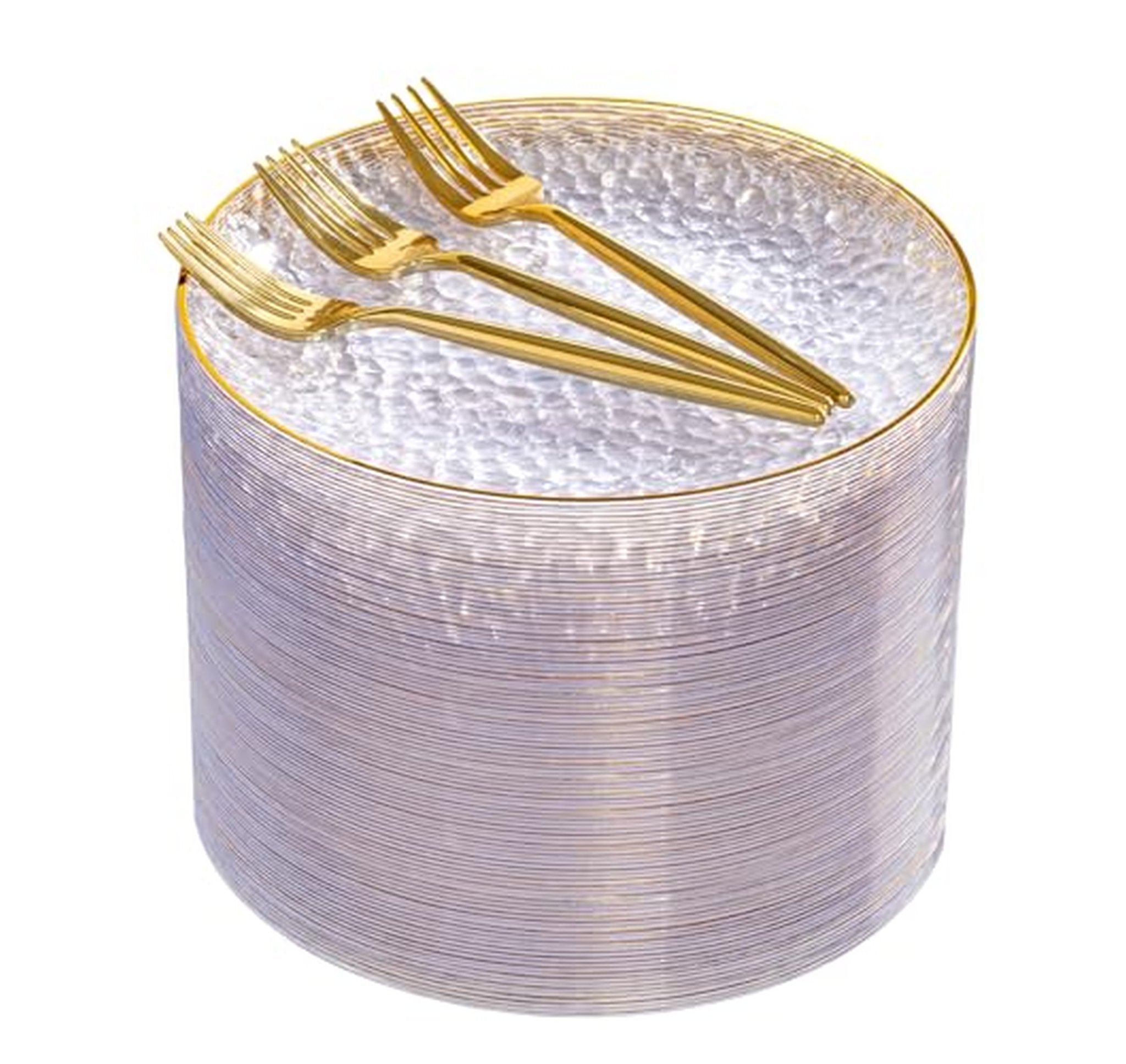 240 Count Heavy Duty Disposable Plastic Party Plates