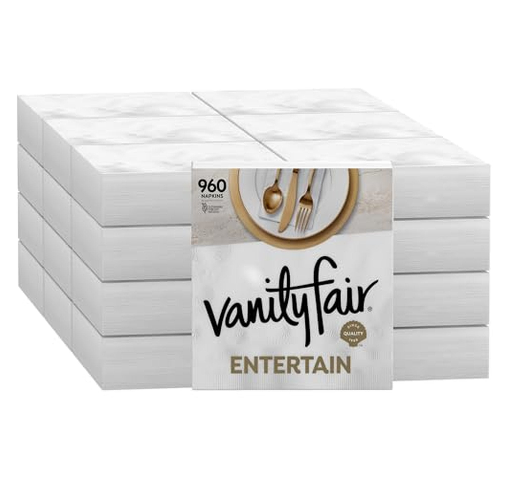 960 Count Vanity Fair Entertaining Paper Napkins