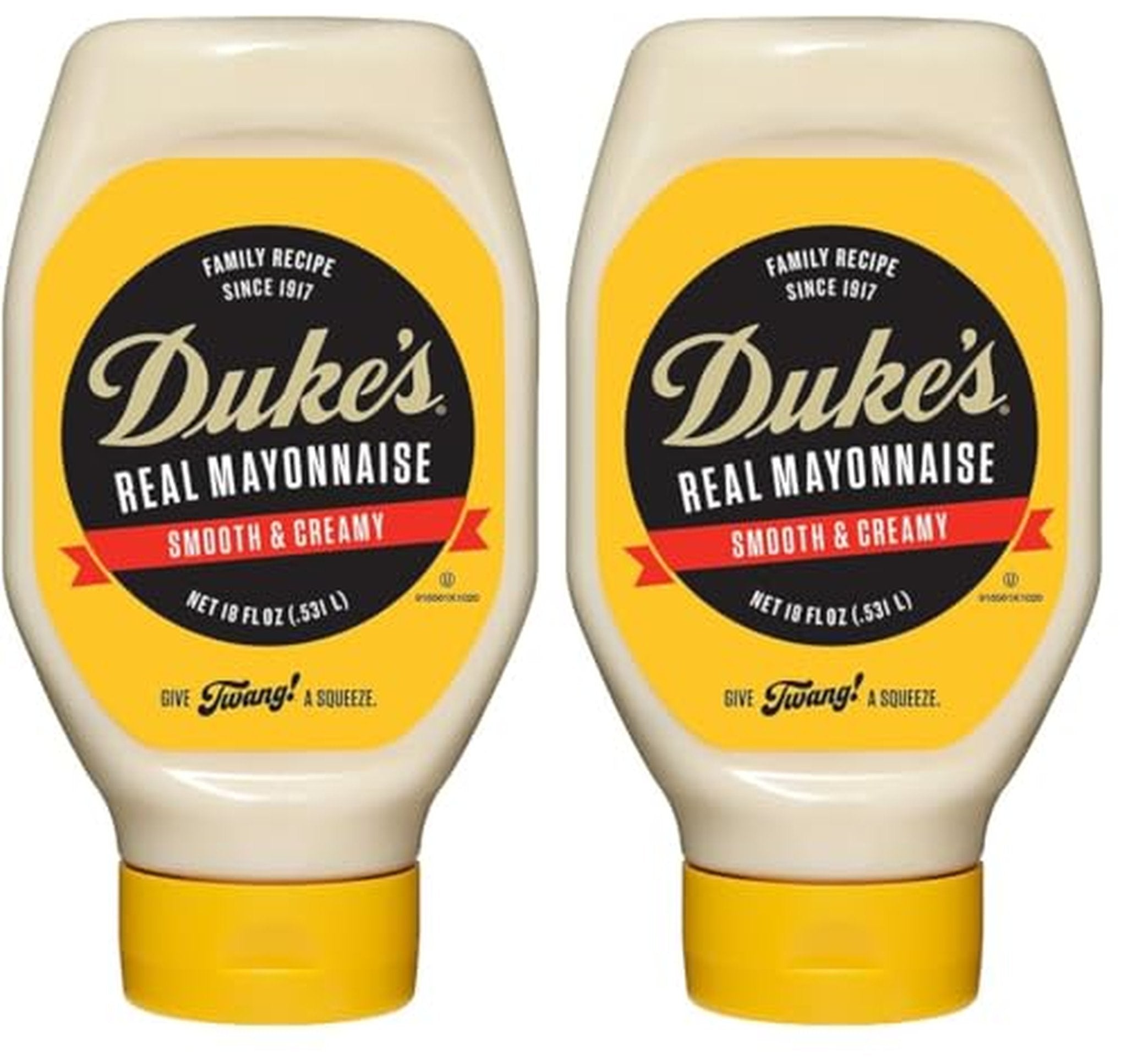 2 Pack Duke's Mayonnaise Squeeze Bottles, 18 oz