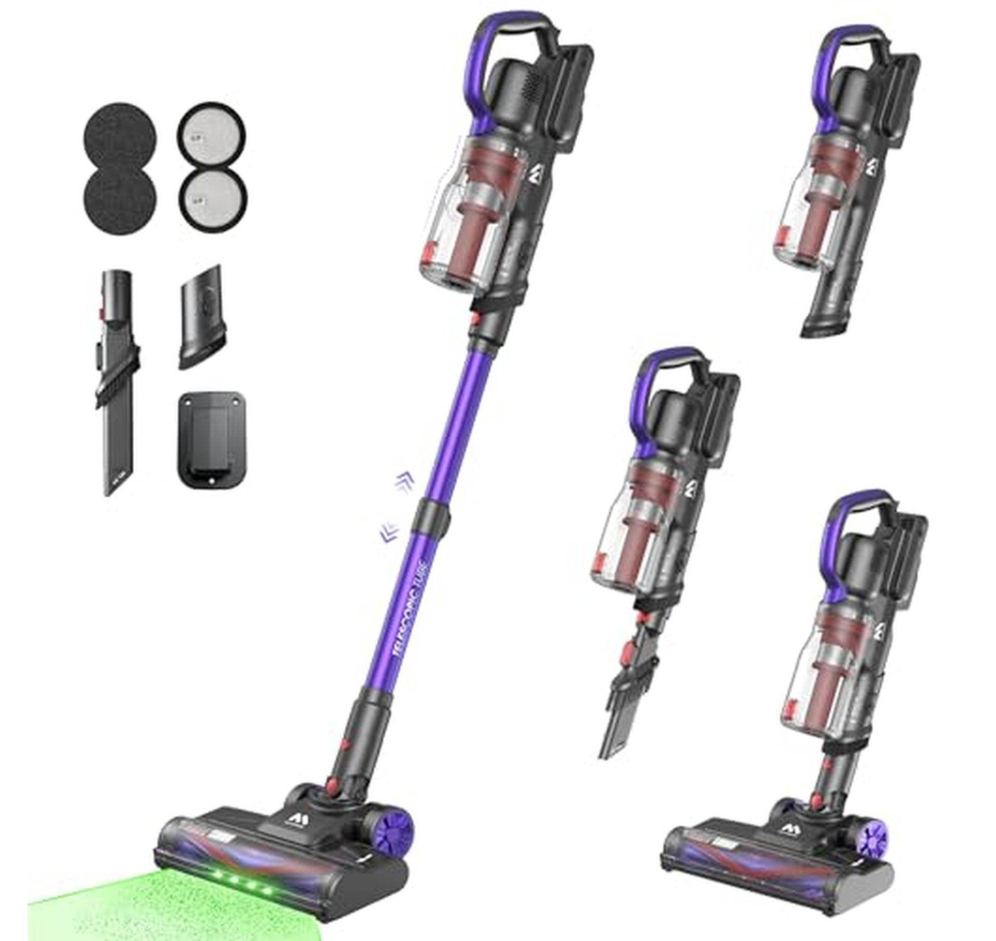 Cordless Stick Vacuum Cleaner 45KPA 60-Min Runtime
