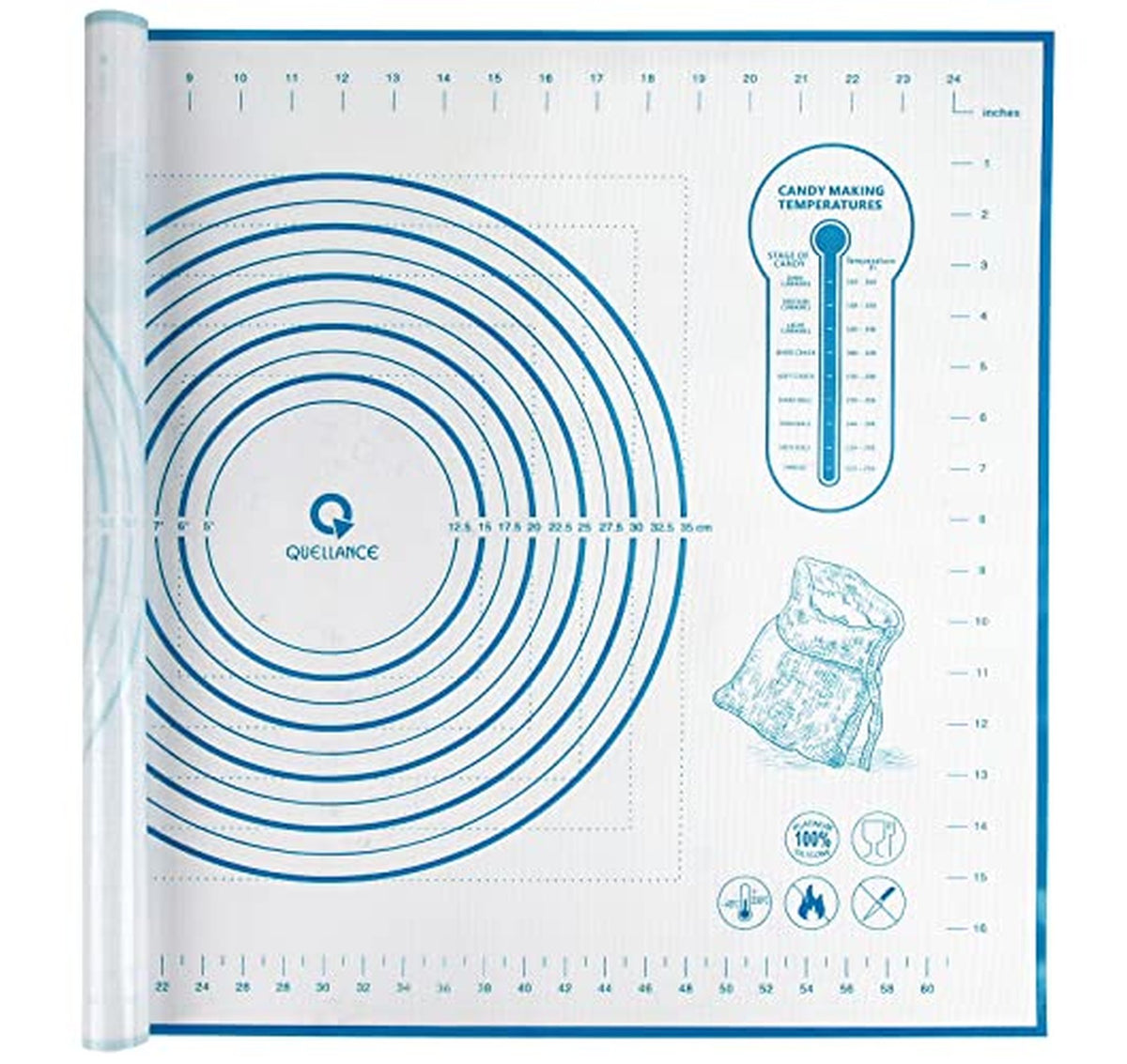 Large Silicone Nonstick Pastry Rolling Baking Mat