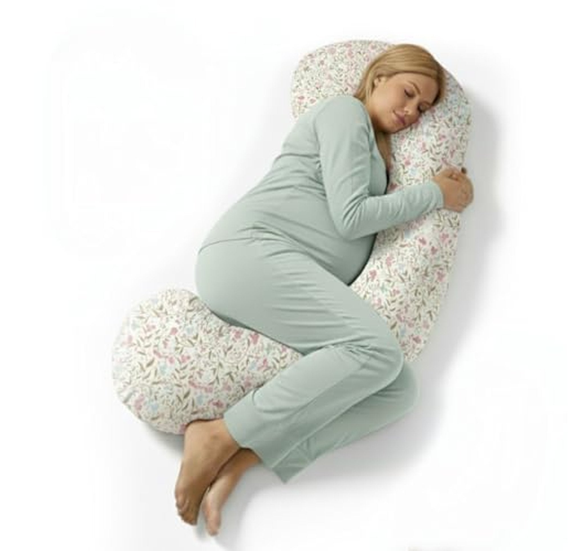 55-Inch Cooling C-Shaped Pregnancy Body Pillow
