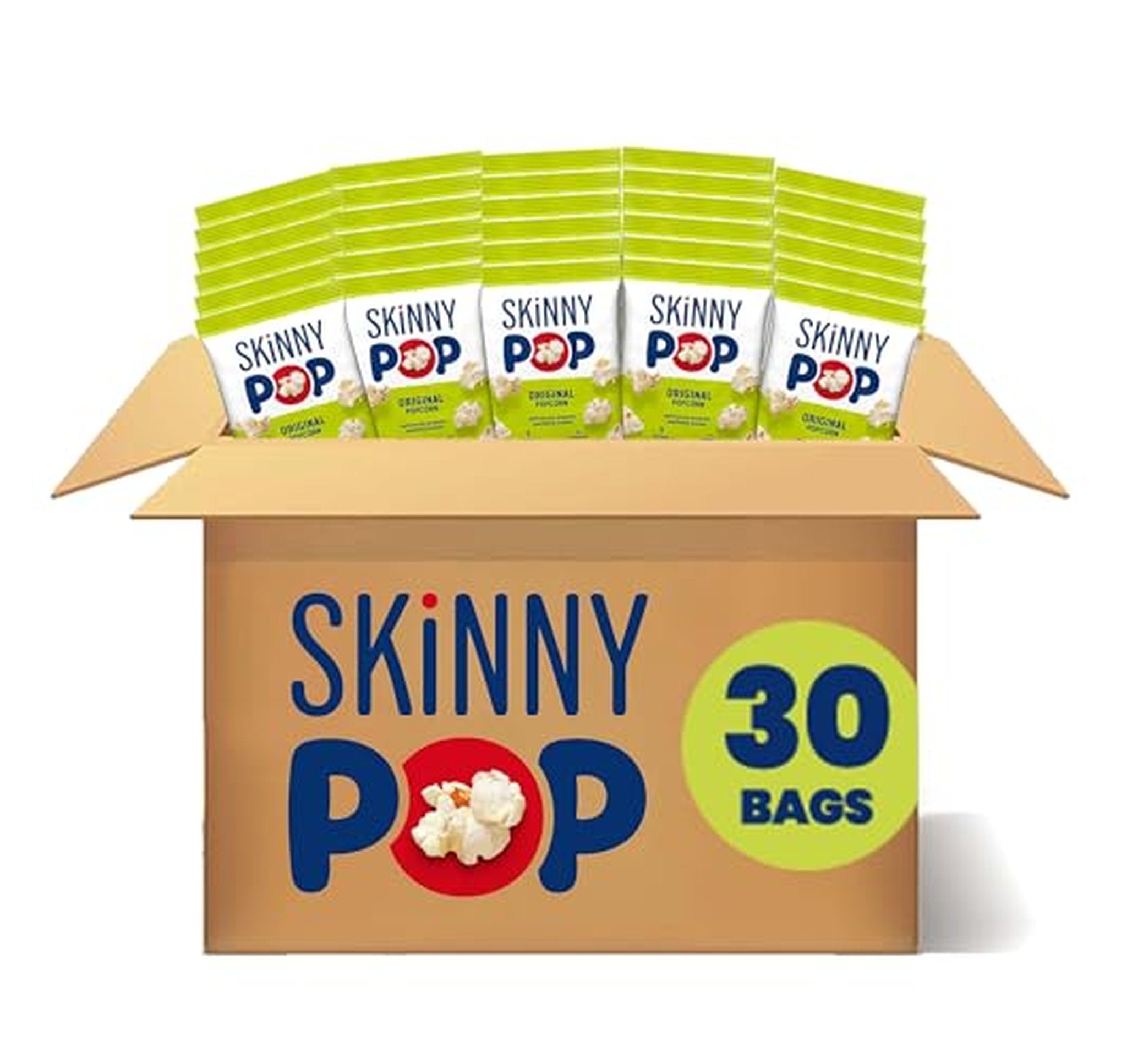 30 Pack SkinnyPop Original Popcorn Snack Bags