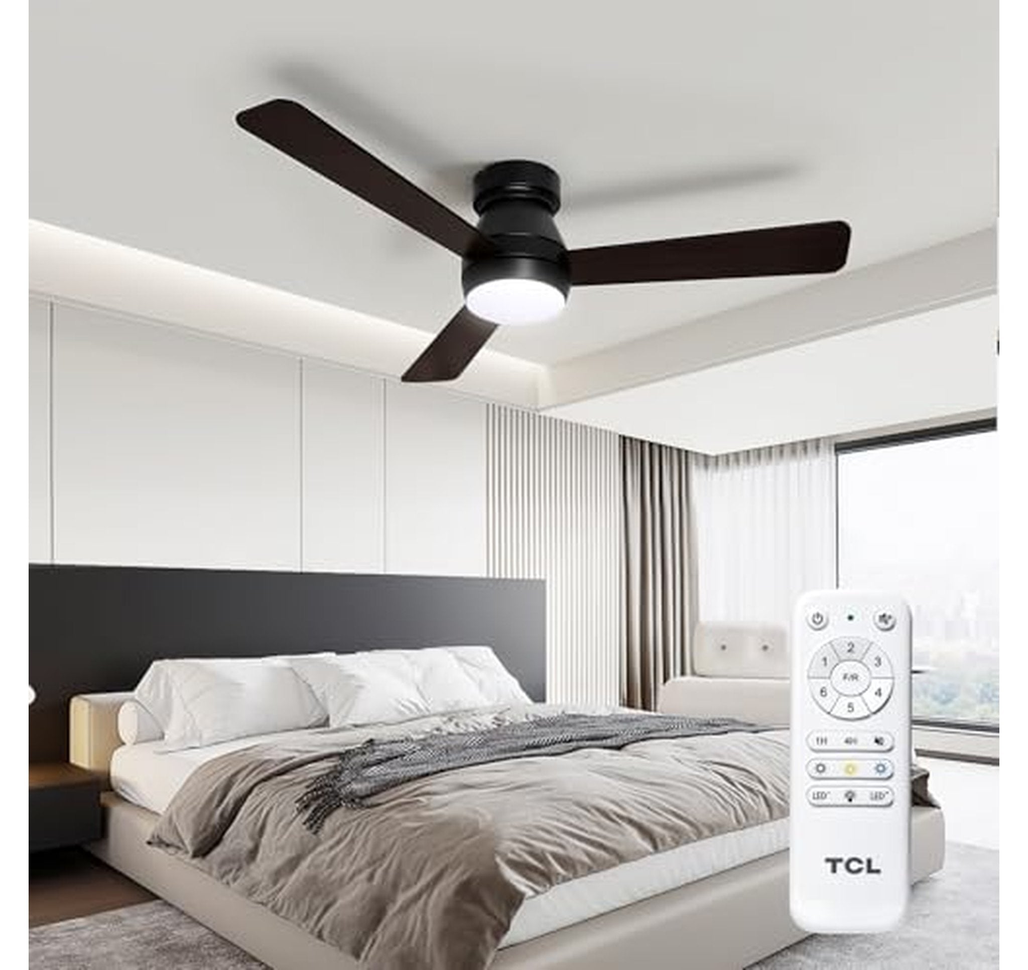 TCL 42-Inch Low Profile Ceiling Fan with Light