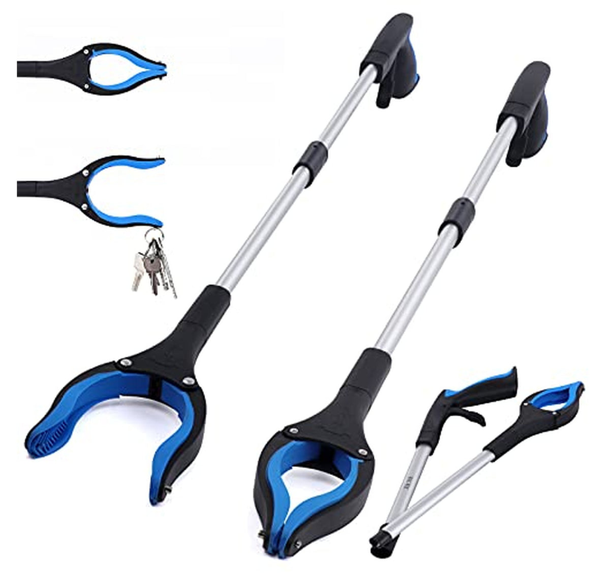 2 Pack 32-Inch Foldable Grabber Reacher Tools