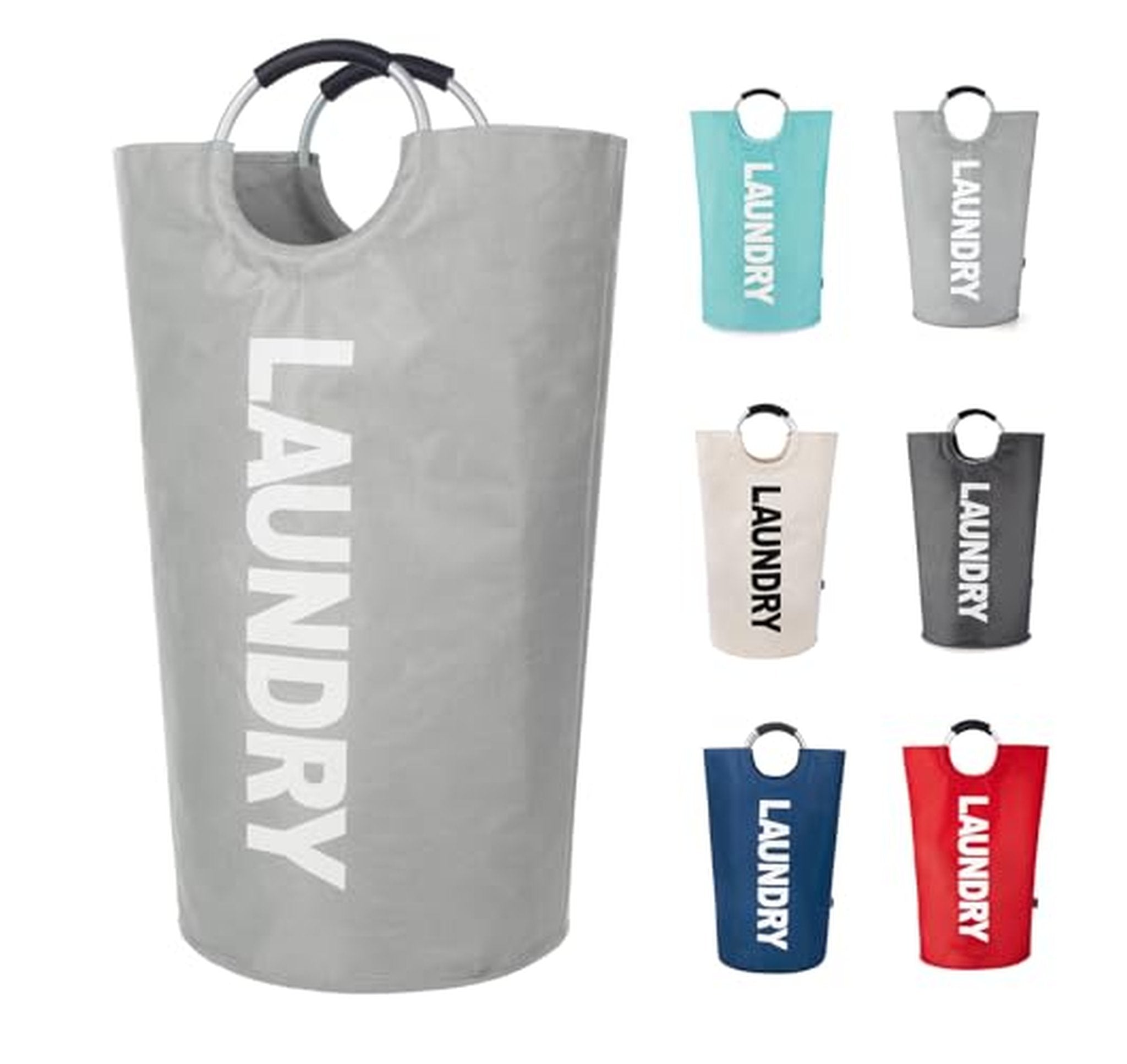 90L Collapsible Waterproof Laundry Hamper with Handles