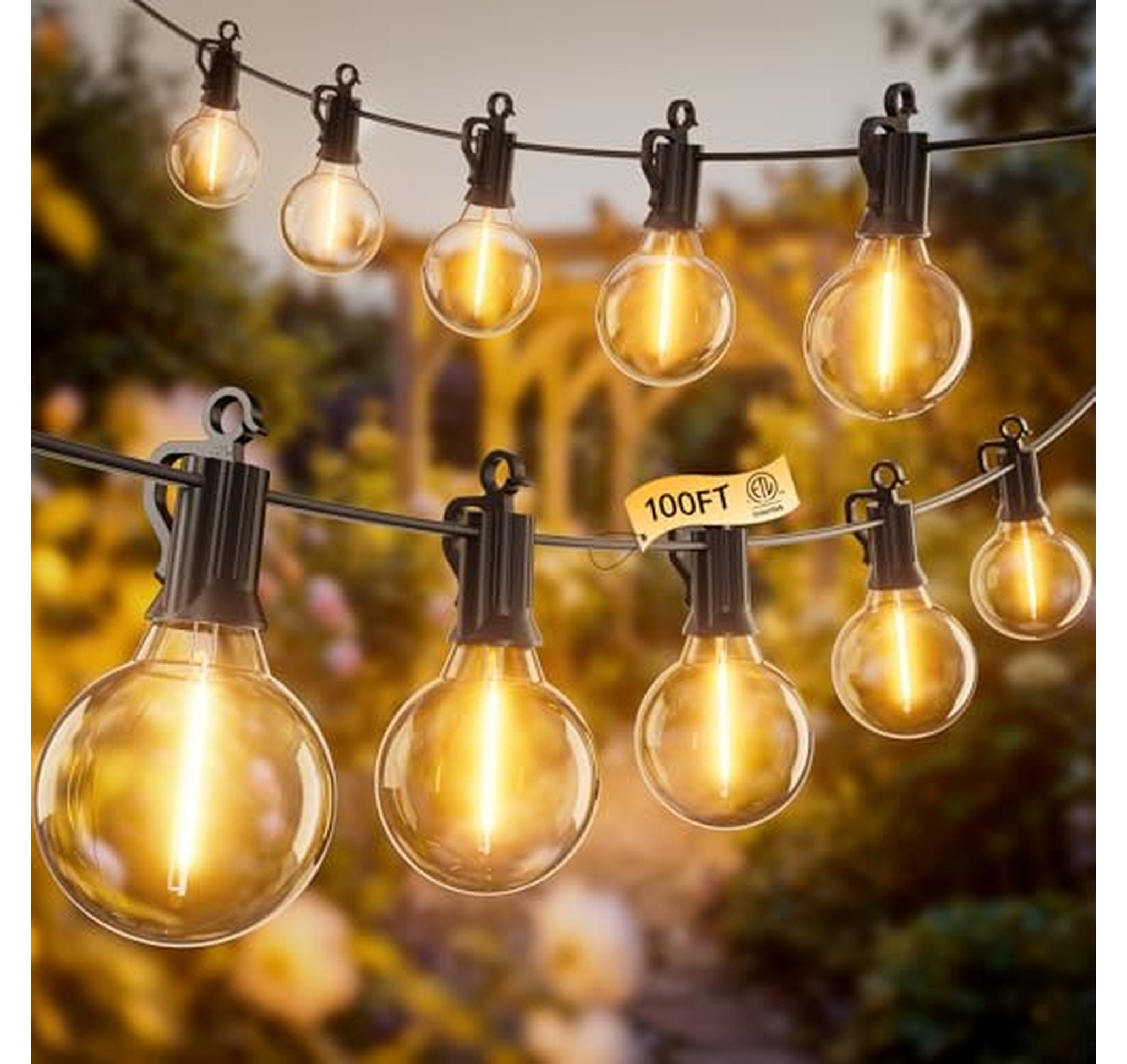 100FT Shatterproof LED Outdoor String Lights