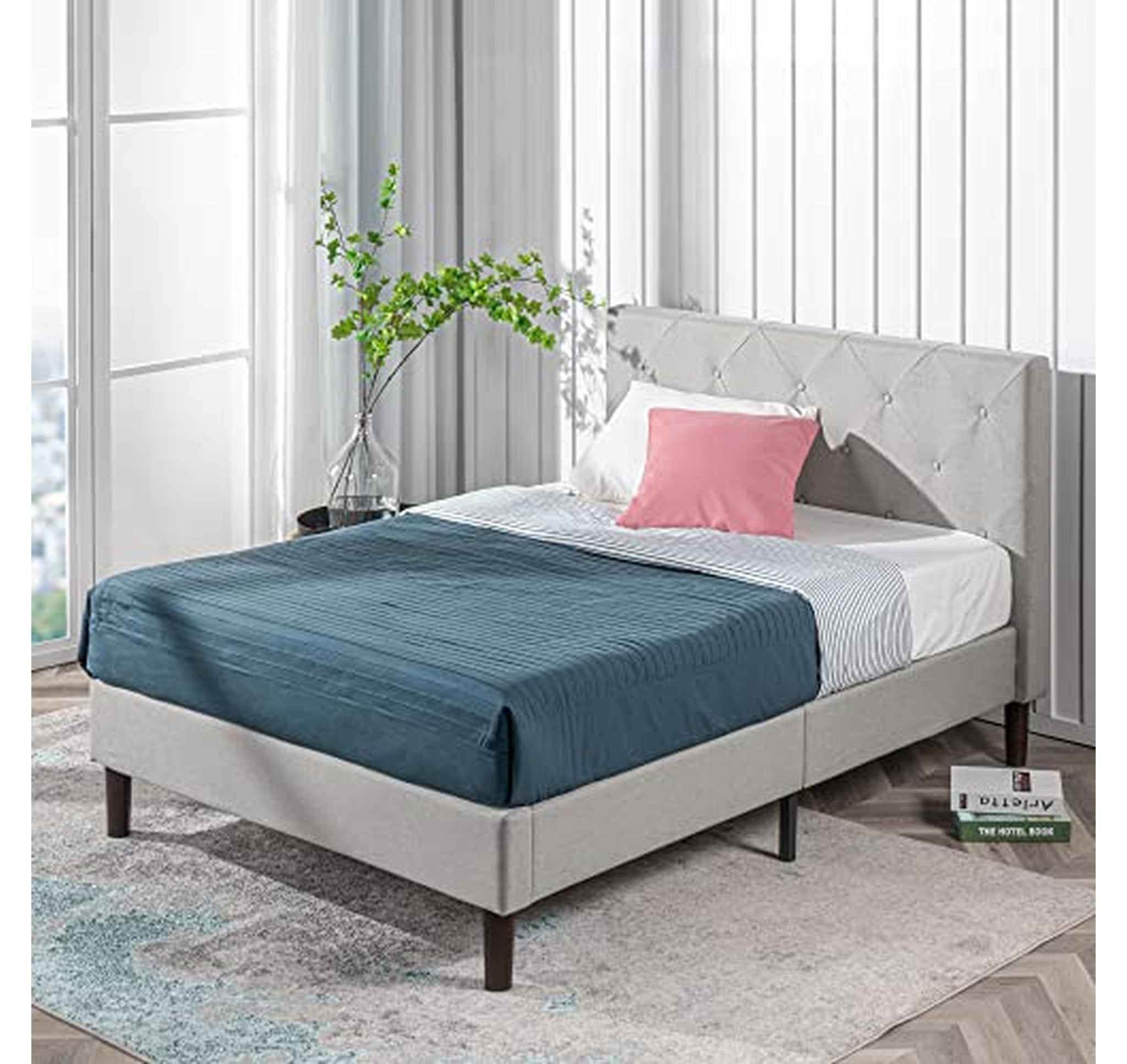 Zinus Shalini Upholstered Platform Bed Frame Full
