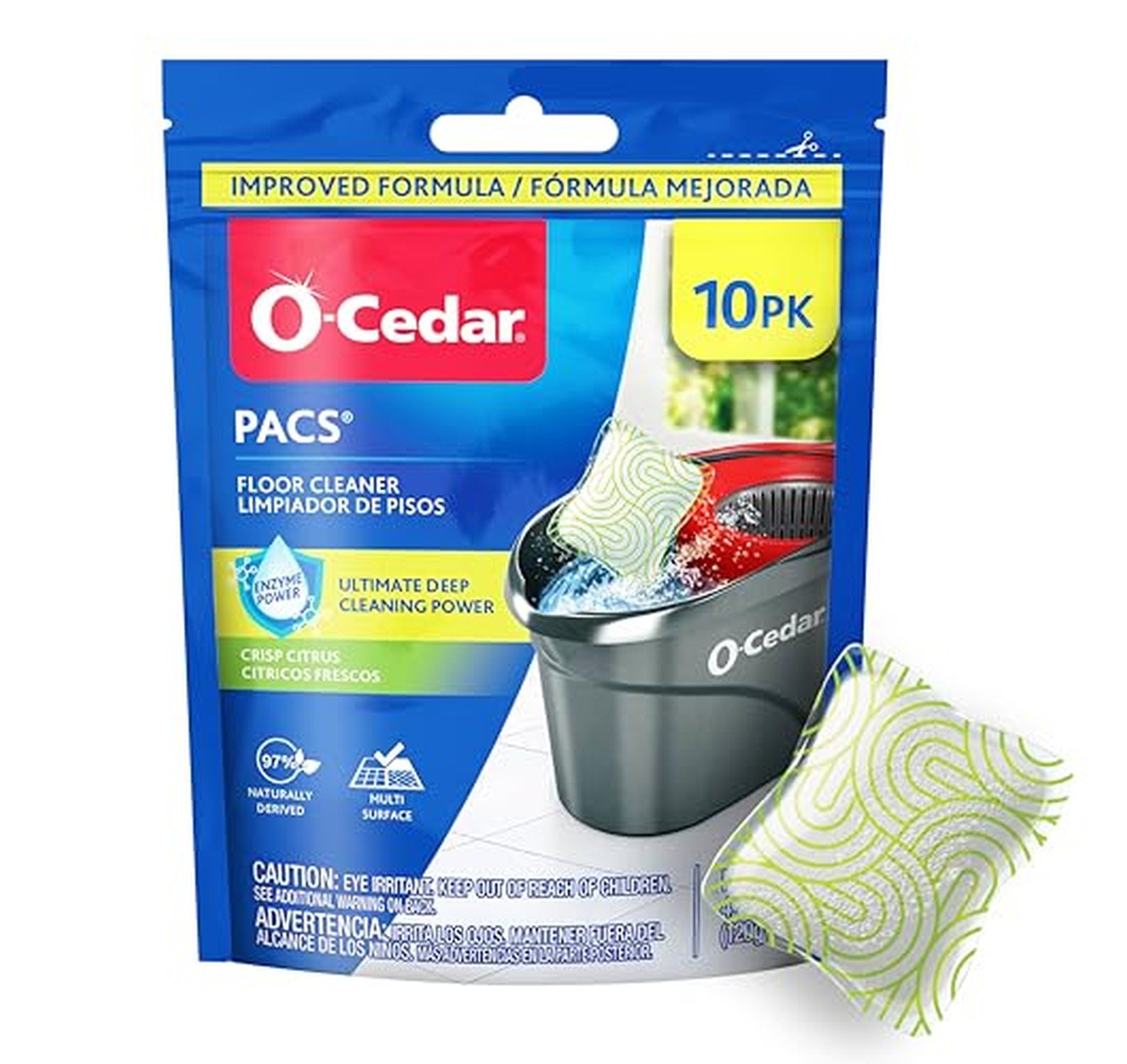 10 Count O-Cedar Hard Floor Cleaner PACS
