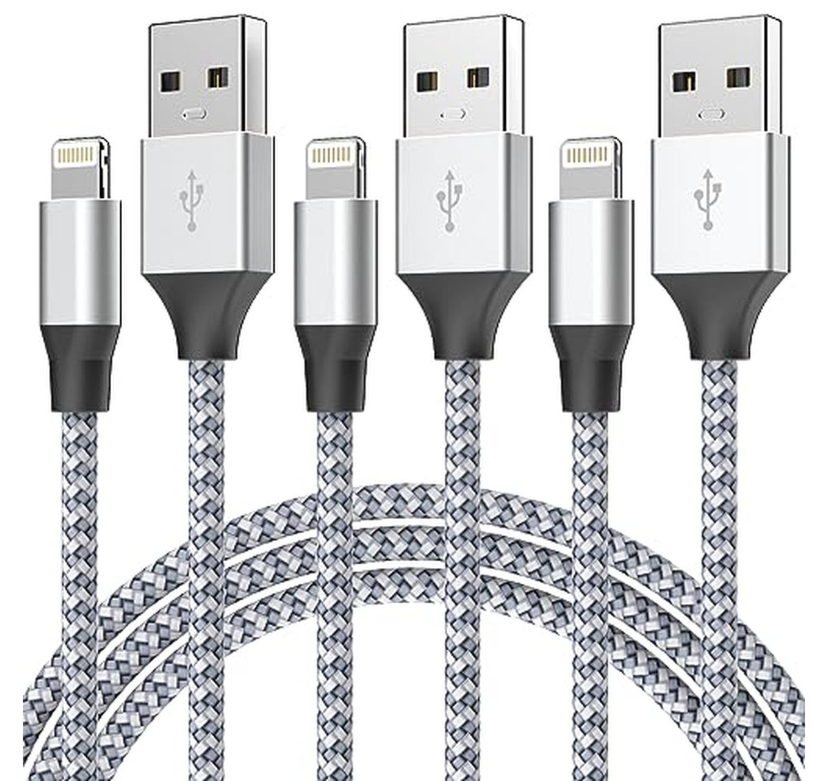 3 Pack 6FT Fast Charging iPhone Lightning Cables