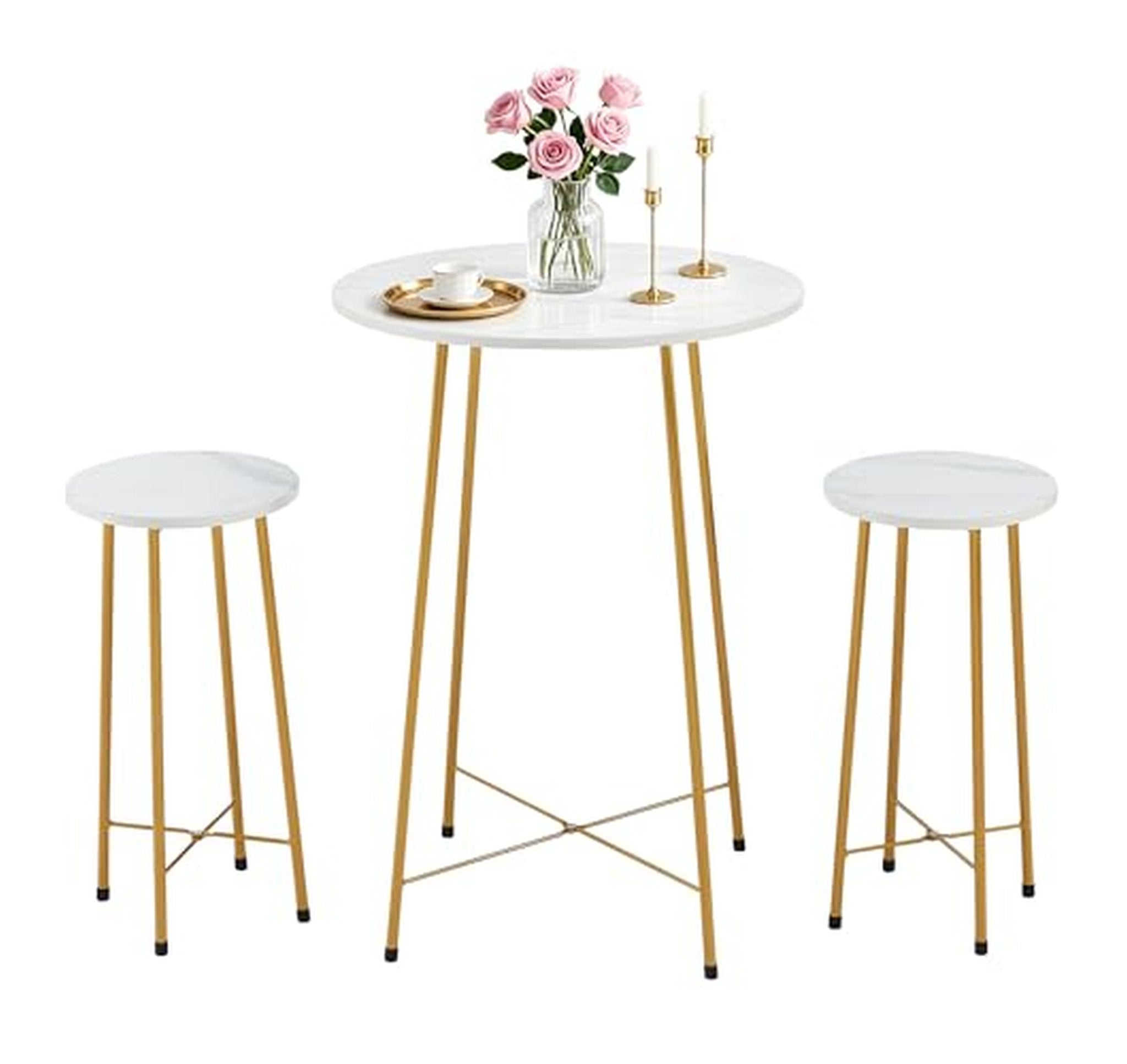 3 Piece Counter Height Pub Table and Chairs Set