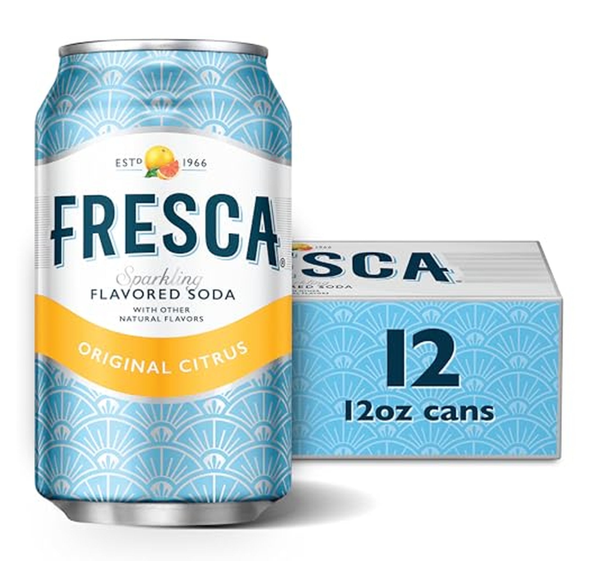 12 Pack Fresca Citrus Soda 12 Ounce Cans
