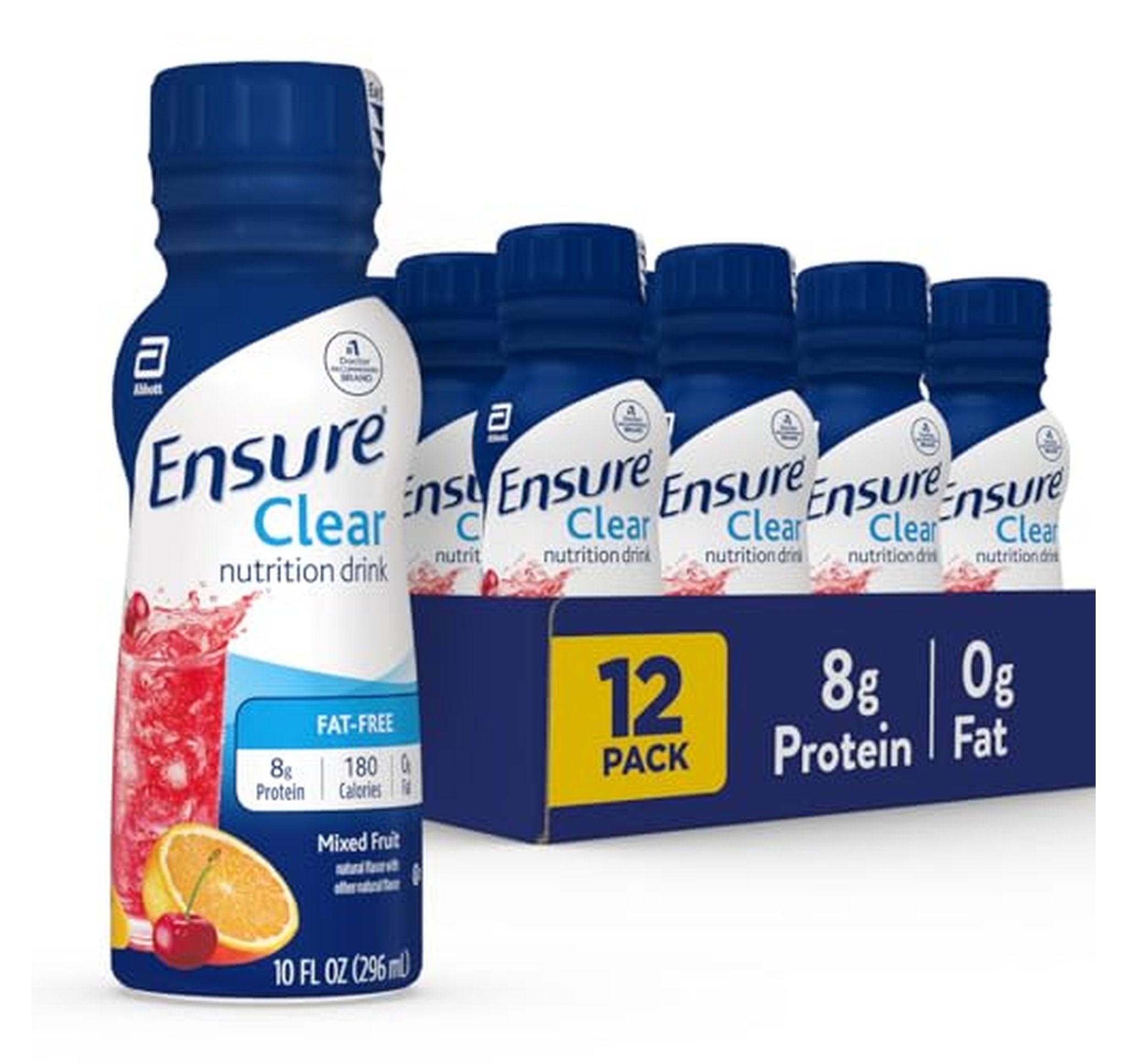 12 Pack Ensure Clear Mixed Fruit Nutritional Drink 10 fl oz